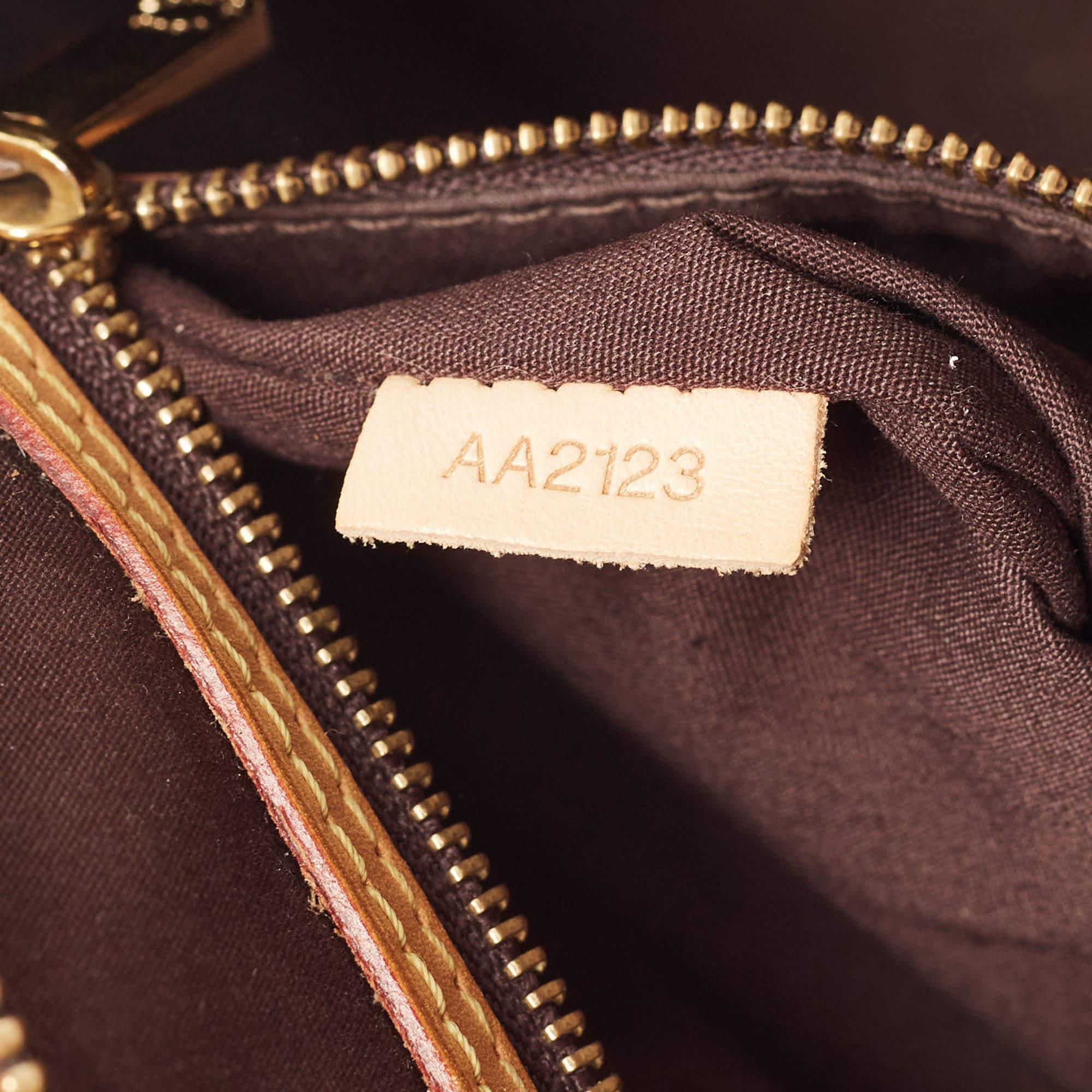Louis Vuitton Amarante Monogram Vernis Brea MM Bag 12