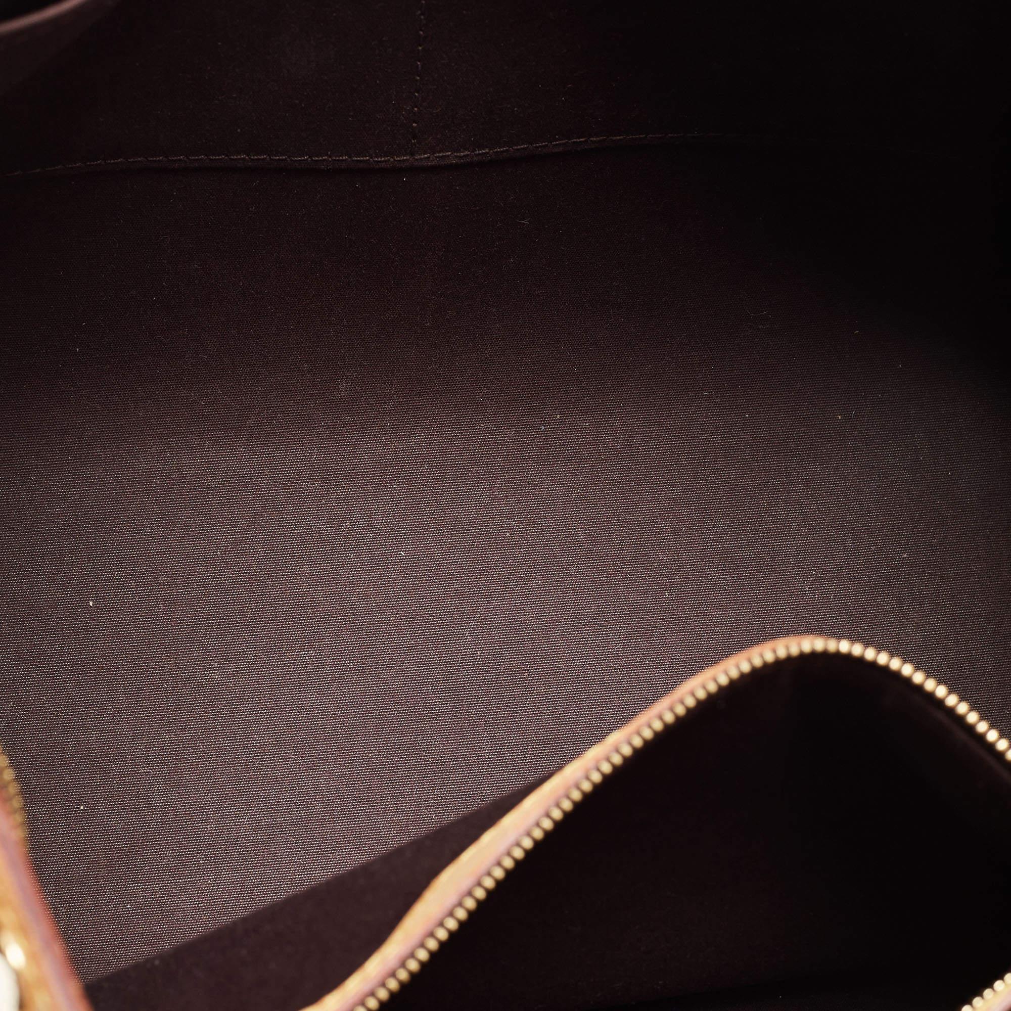 Louis Vuitton Amarante Monogram Vernis Brea MM Bag For Sale 12