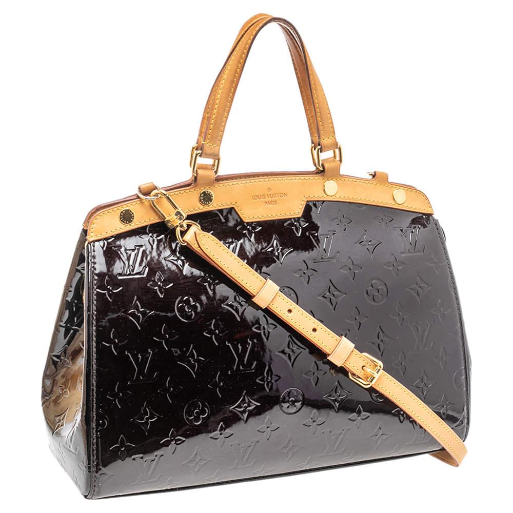 Women's or Men's Louis Vuitton Amarante Monogram Vernis Brea MM Bag