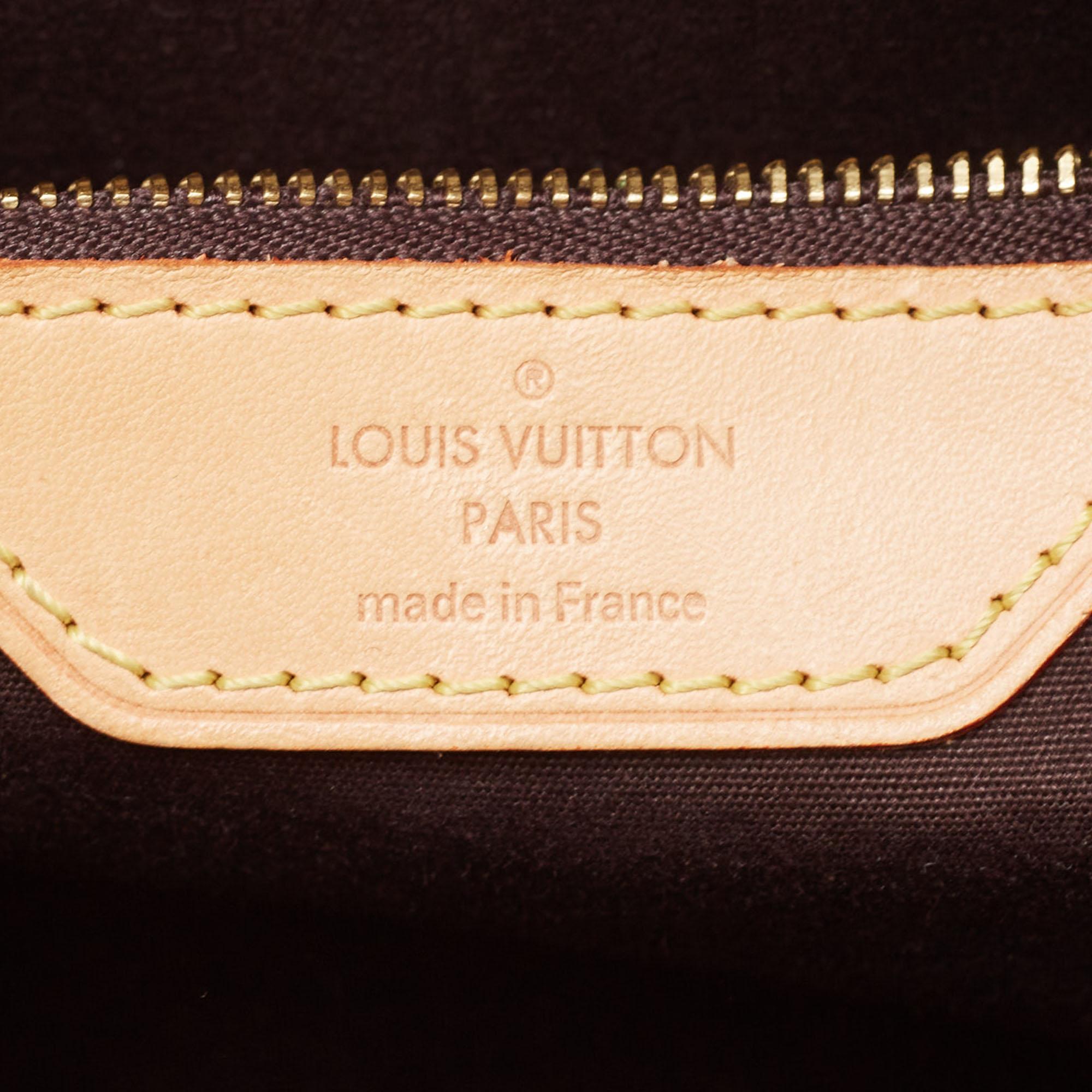 Louis Vuitton Amarante Monogrammierte Vernis Brea MM Tasche Damen im Angebot