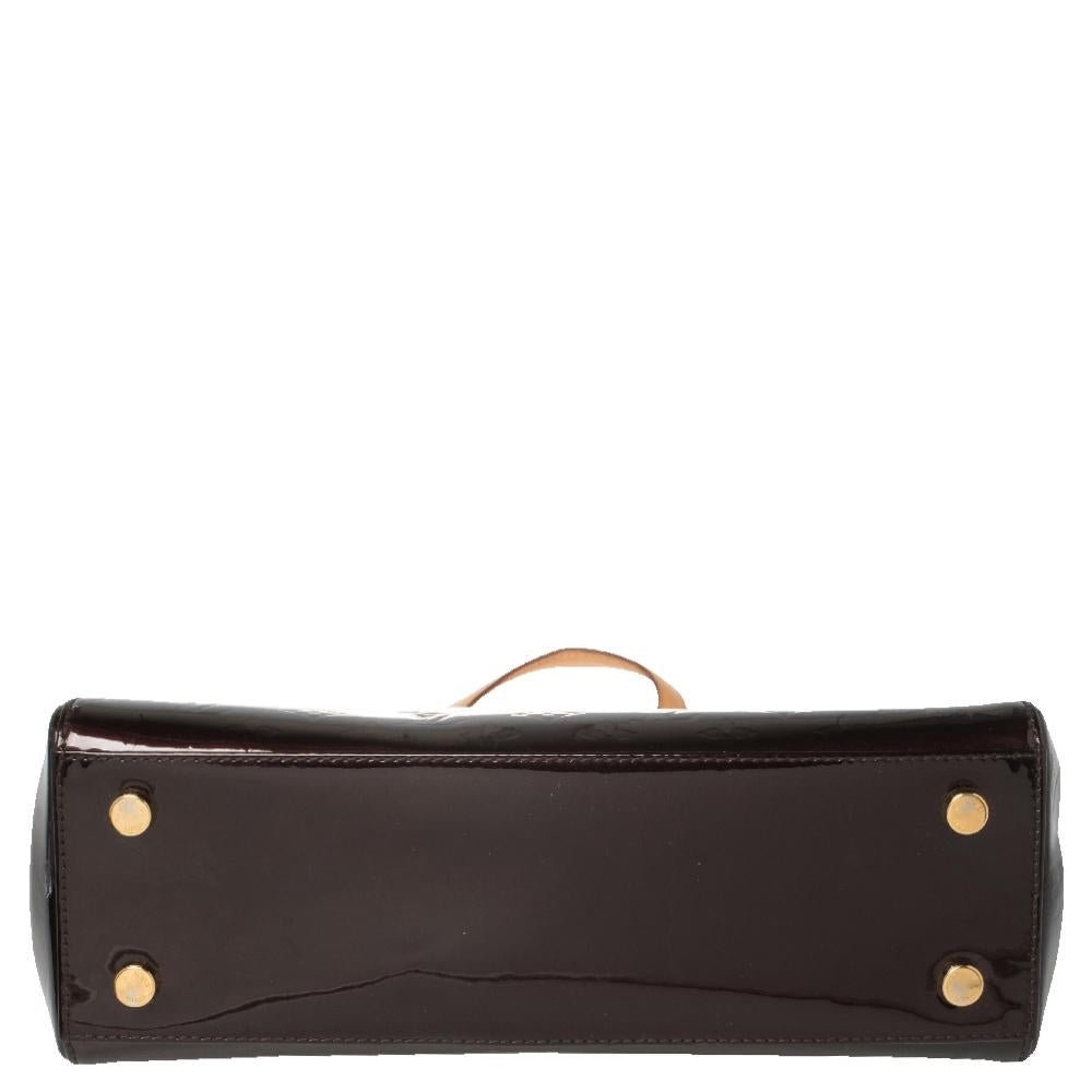 Louis Vuitton Amarante Monogram Vernis Brea MM Tasche Damen