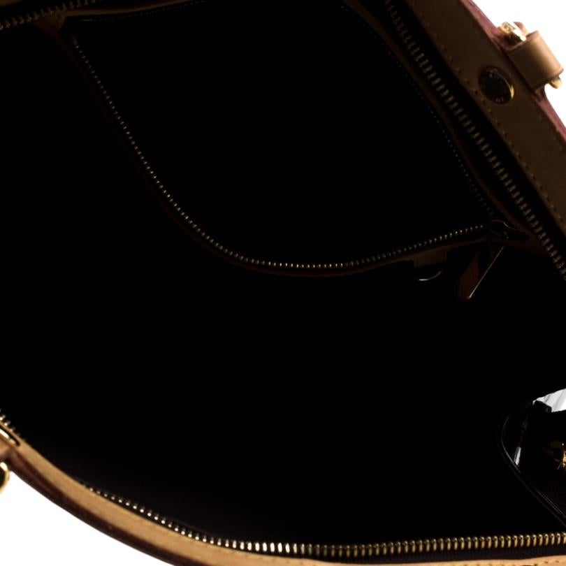 Louis Vuitton Amarante Monogram Vernis Brea MM Bag 1