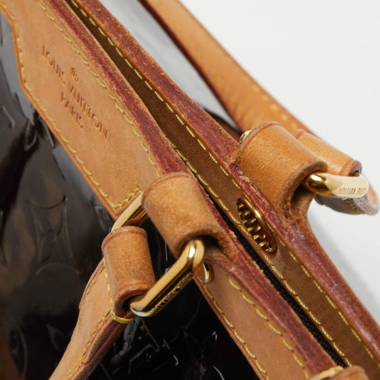 Louis Vuitton Amarante Monogram Vernis Brea MM Bag For Sale 2