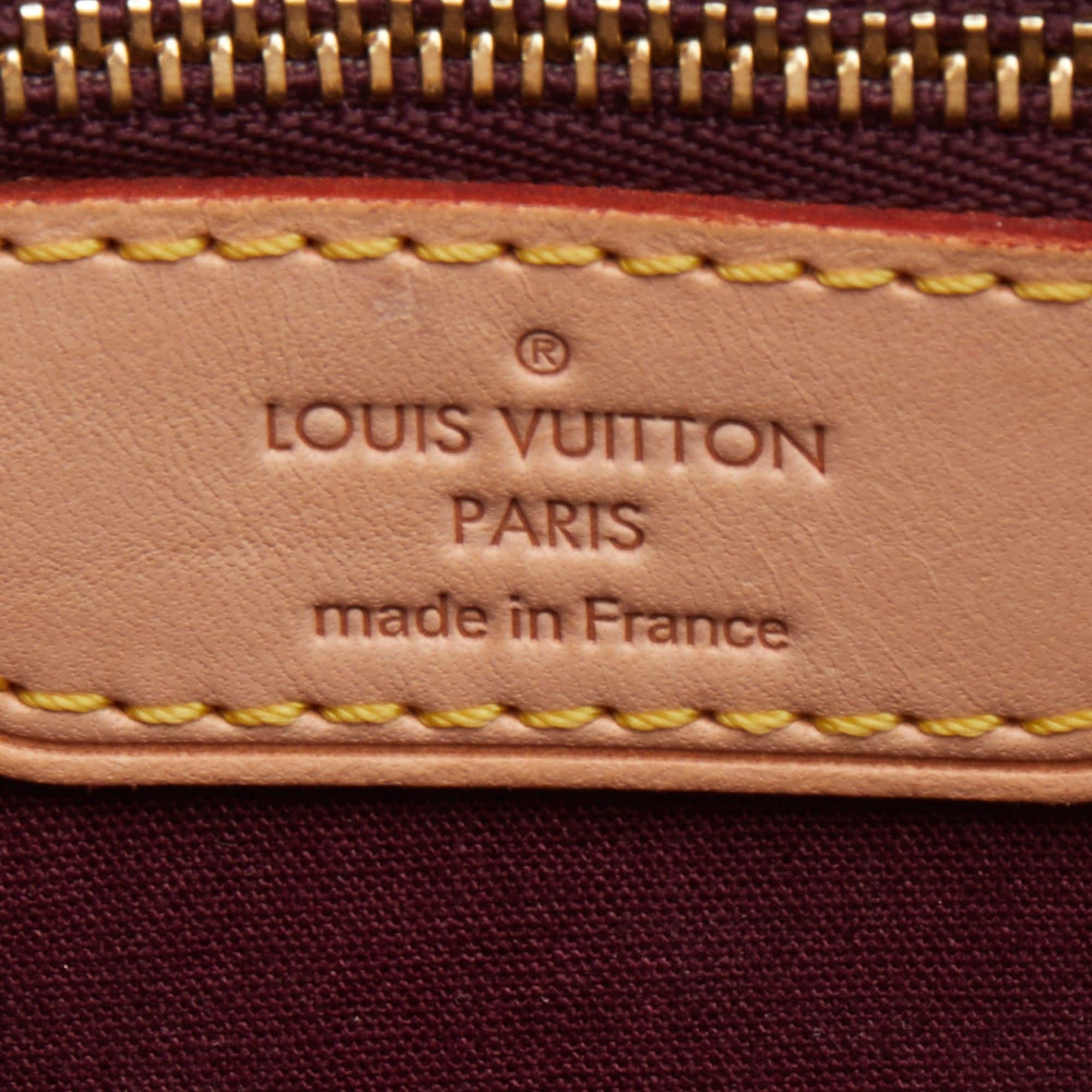 Louis Vuitton Amarante Monogram Vernis Brea MM Bag 1