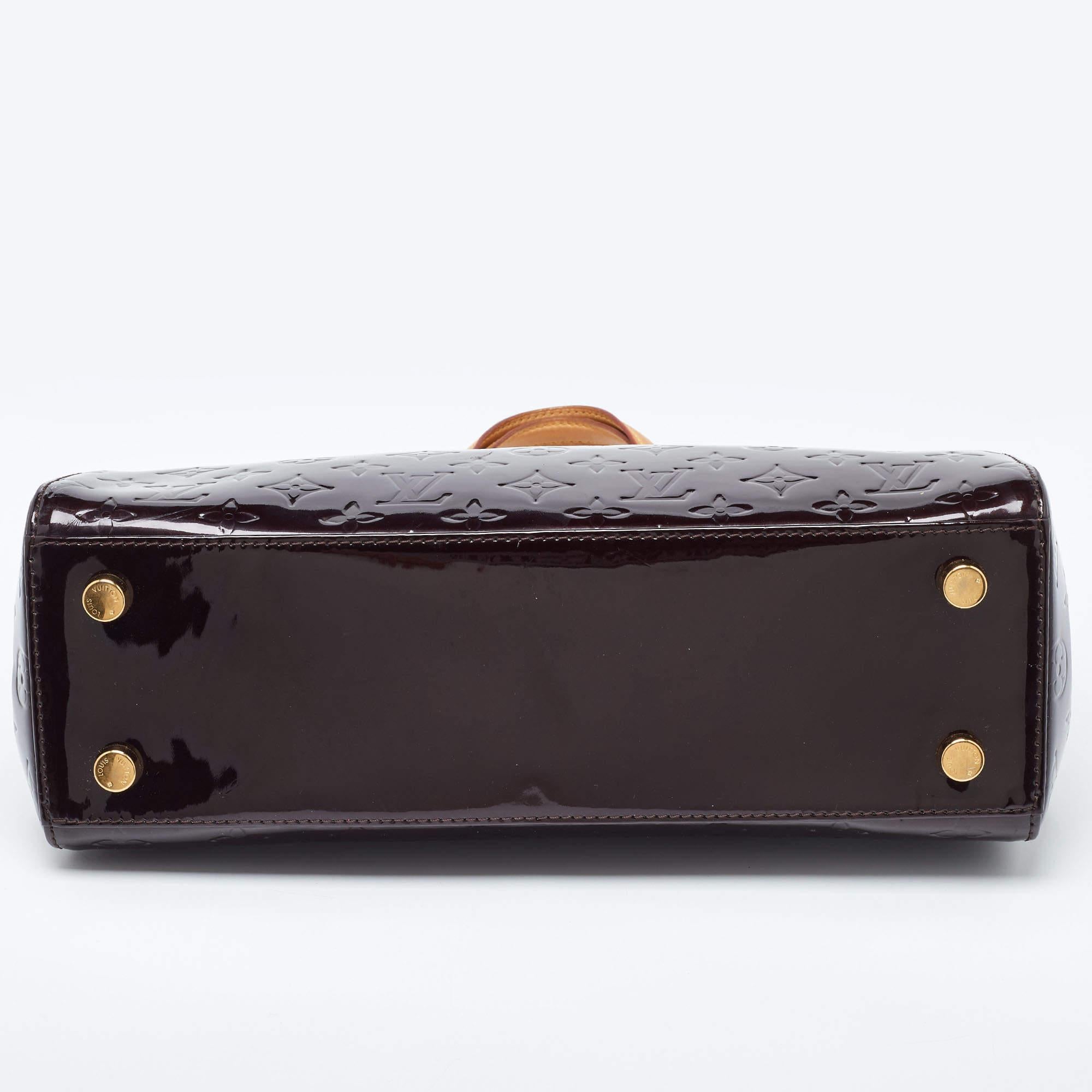Louis Vuitton Amarante Monogram Vernis Brea MM Bag 1