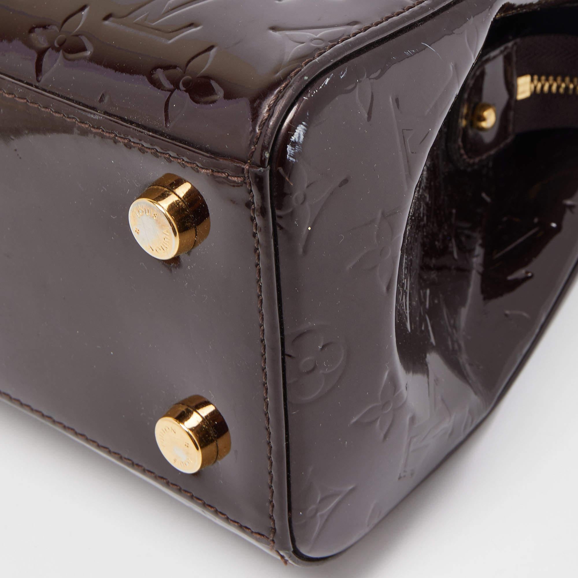 Louis Vuitton Amarante Monogram Vernis Brea MM Bag 2