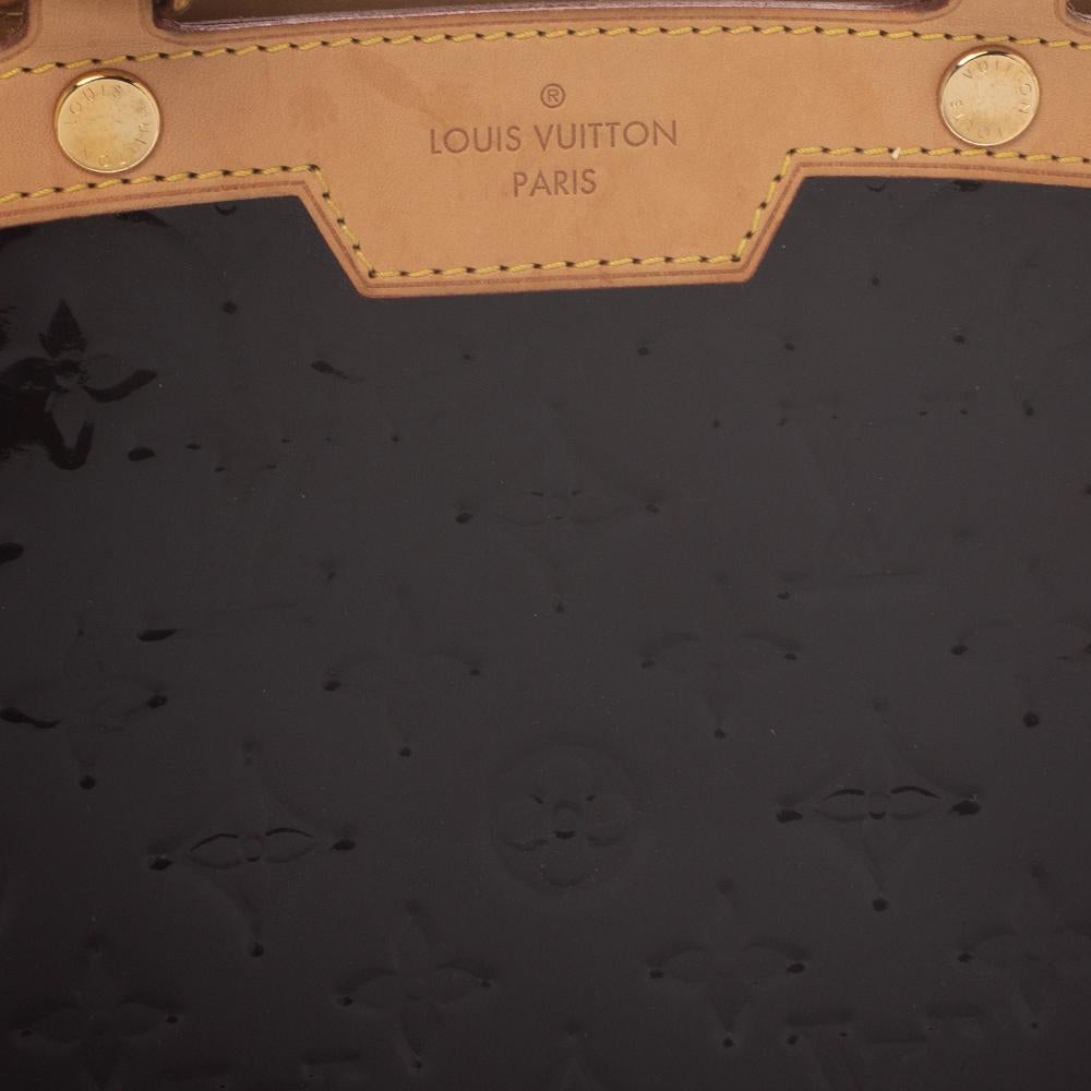 Louis Vuitton Amarante Monogram Vernis Brea MM Bag 3