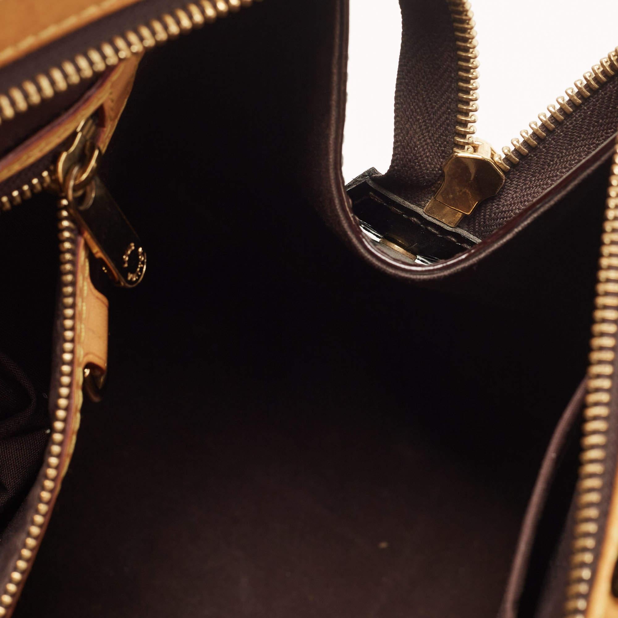 Louis Vuitton Amarante Monogram Vernis Brea MM Bag For Sale 4