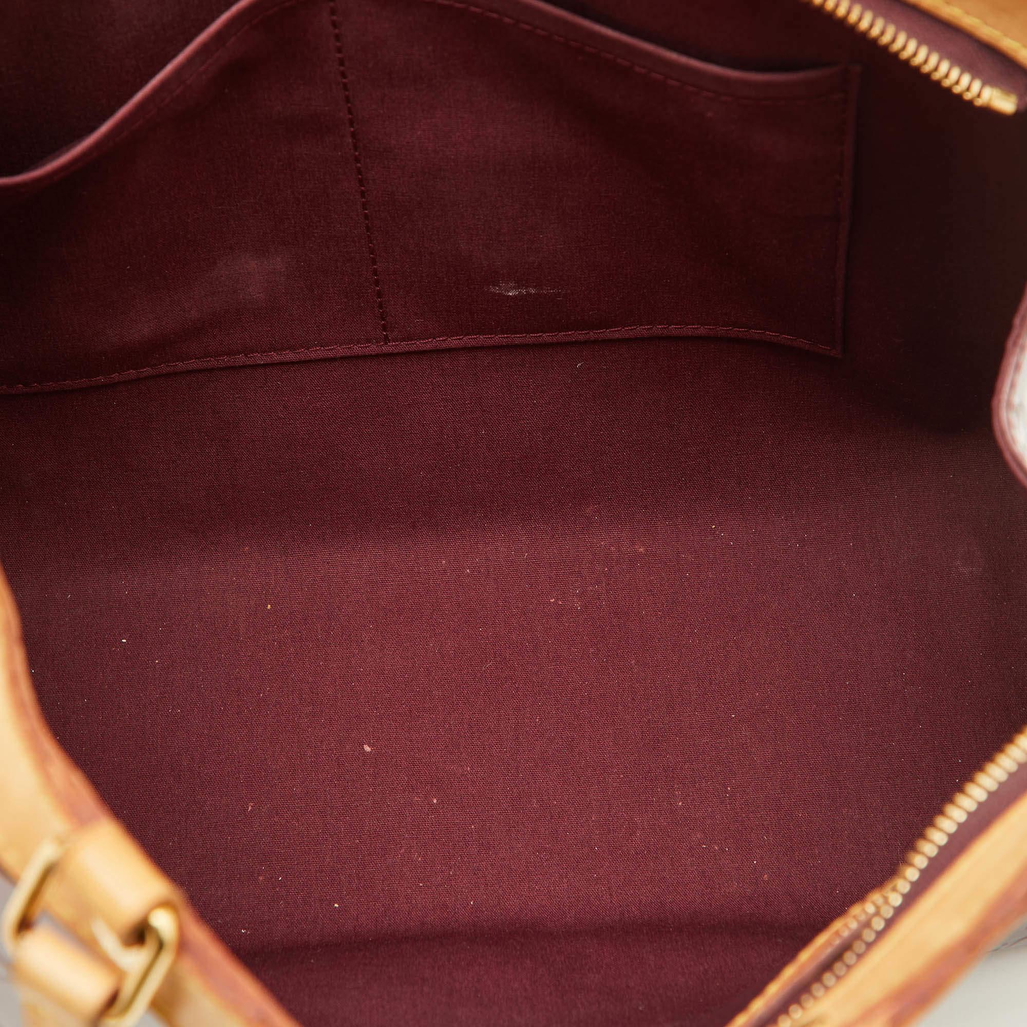 Louis Vuitton Amarante Monogram Vernis Brea MM Bag For Sale 3