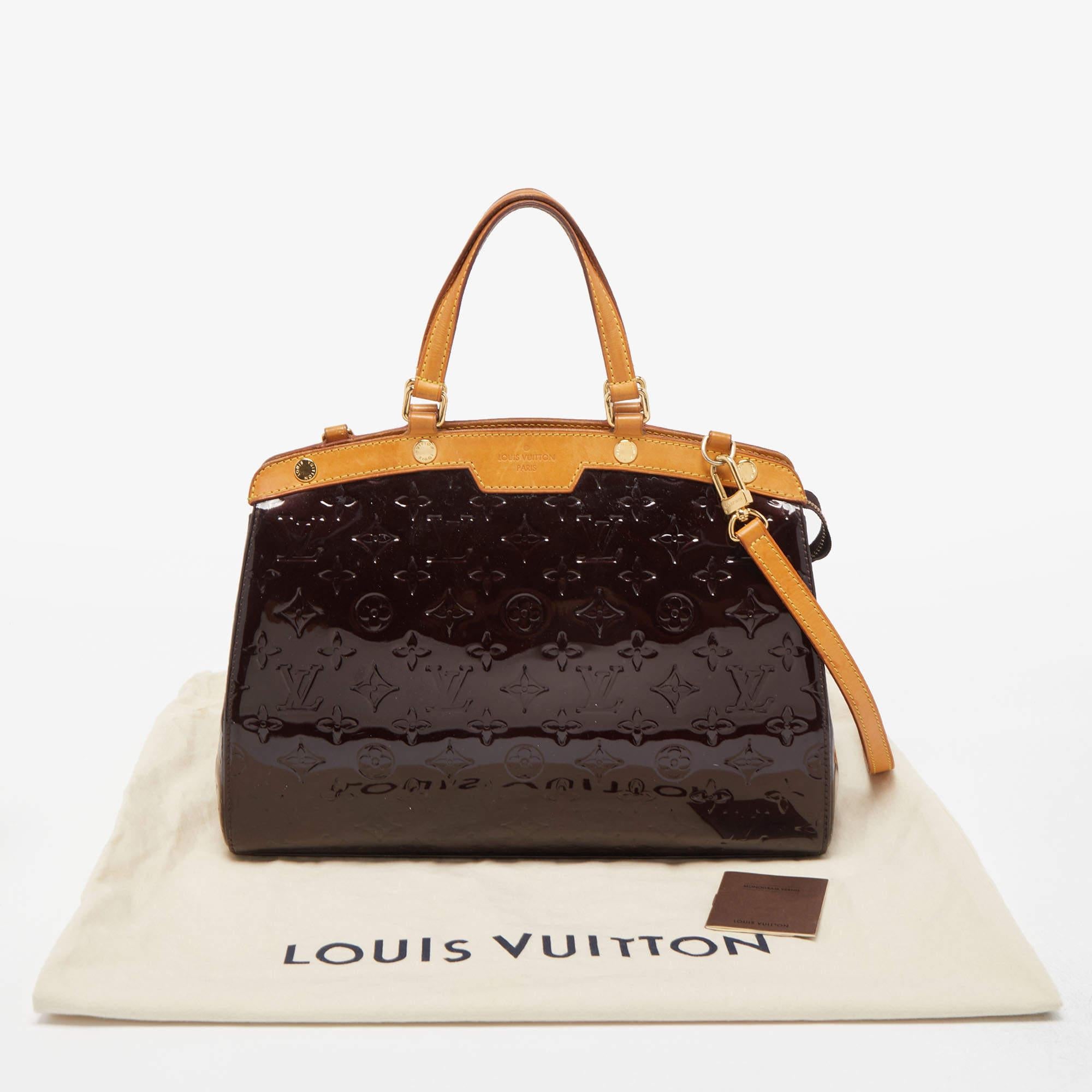 Louis Vuitton Amarante Monogram Vernis Brea MM Bag 4