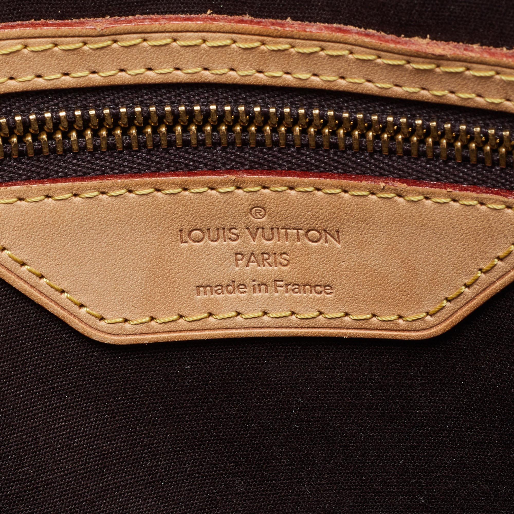 Louis Vuitton Amarante Monogram Vernis Brea MM Bag For Sale 5