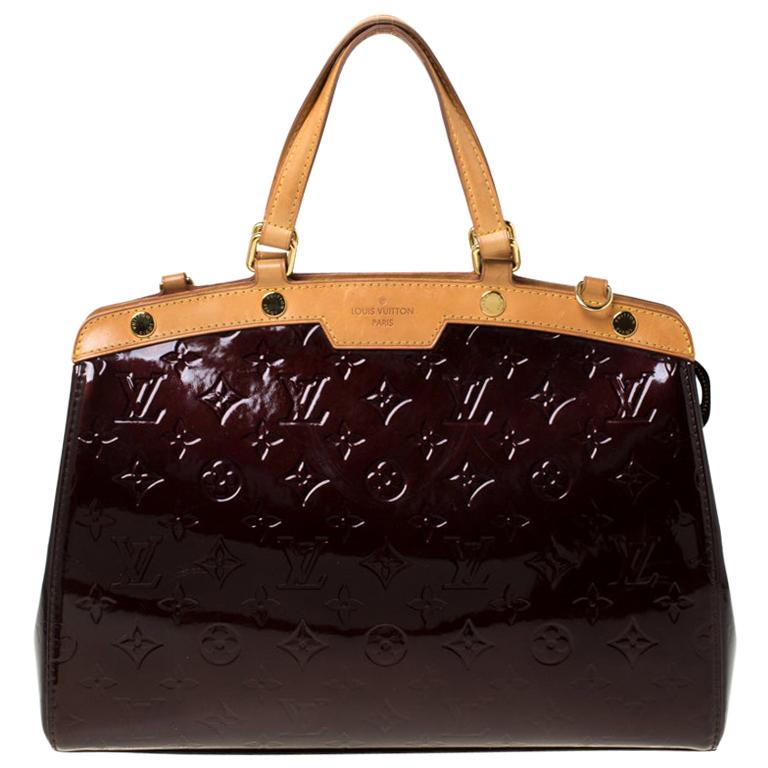 Louis Vuitton Amarante Monogram Vernis Brea MM Bag