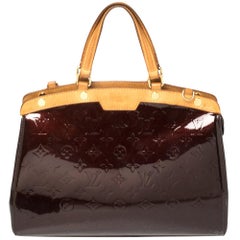 Louis Vuitton Amarante Monogram Vernis Brea MM Bag