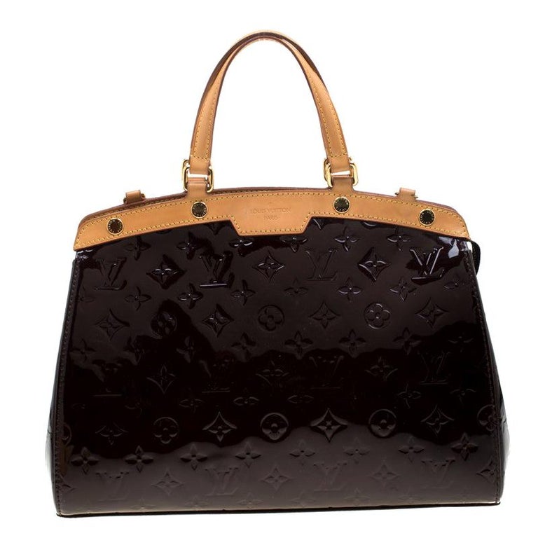 Louis Vuitton Amarante Monogram Vernis Brea MM Bag For Sale at 1stdibs