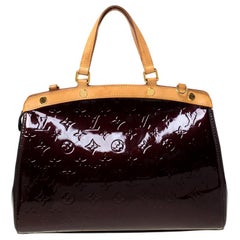 Louis Vuitton Amarante Monogram Vernis Brea MM Bag