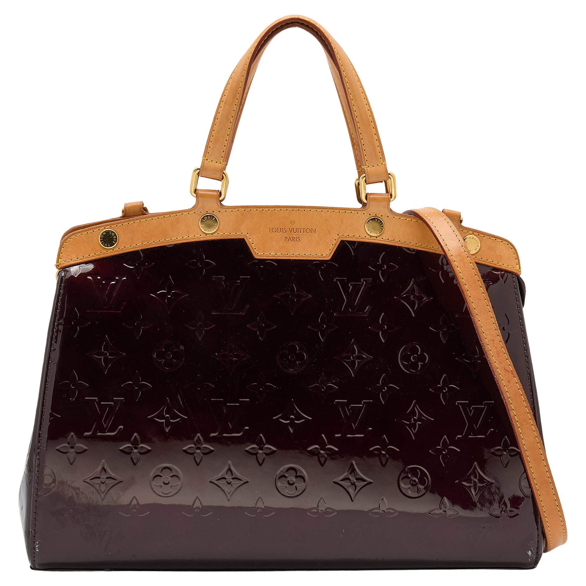 Louis Vuitton Amarante Monogram Vernis Leather Alma PM Bag at 1stDibs