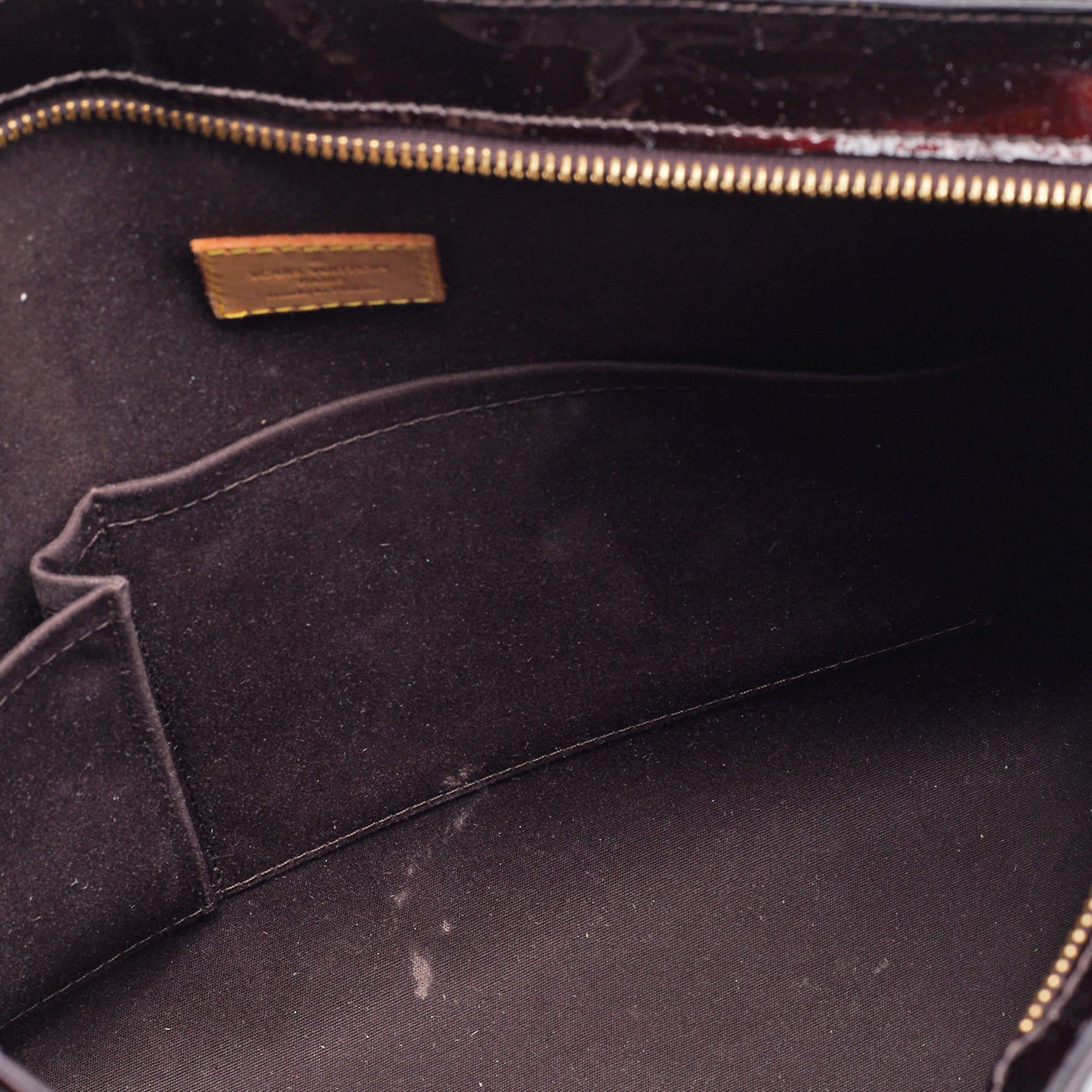 Louis Vuitton Amarante Monogram Vernis Brentwood Bag 8