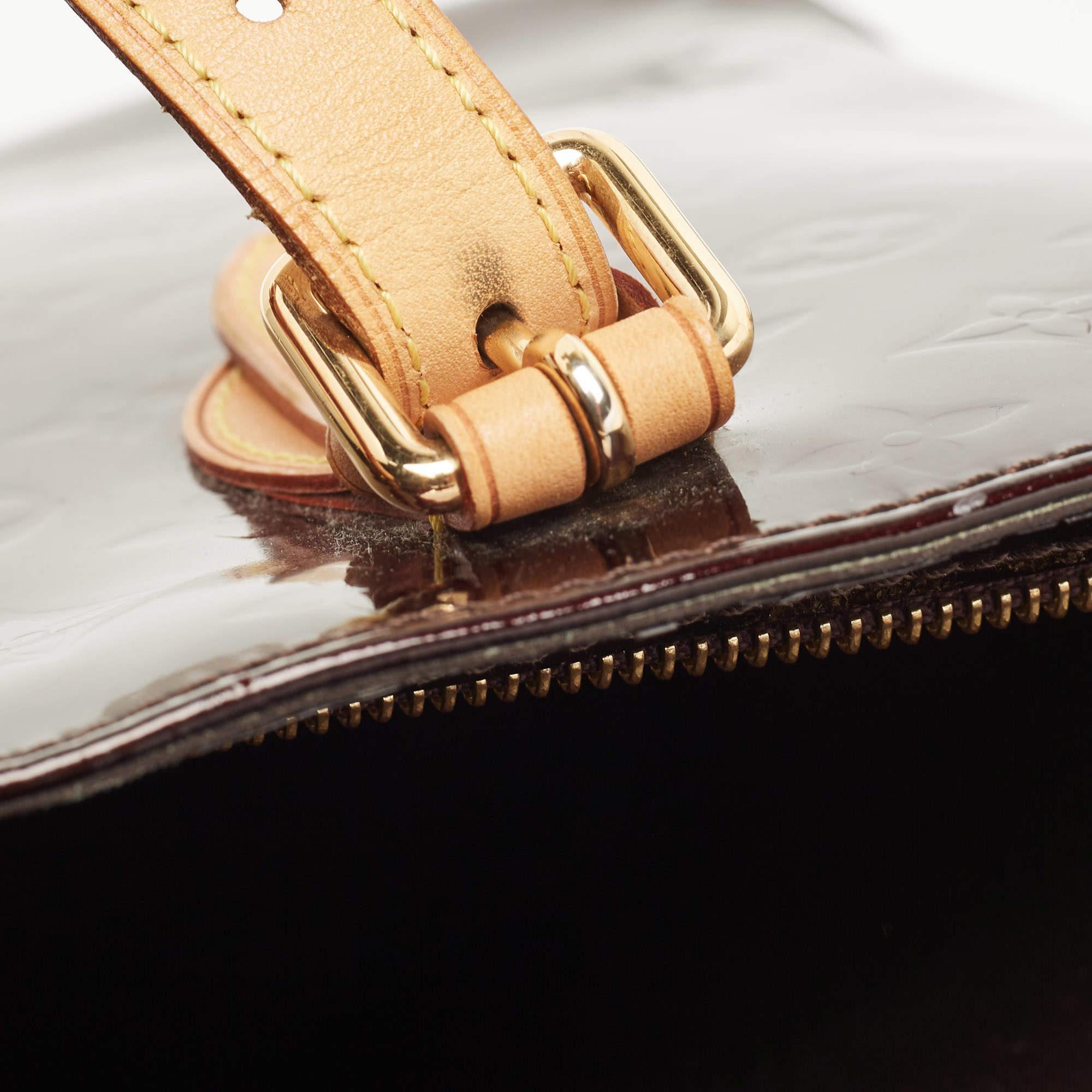 Louis Vuitton Amarante Monogram Vernis Brentwood Bag 8