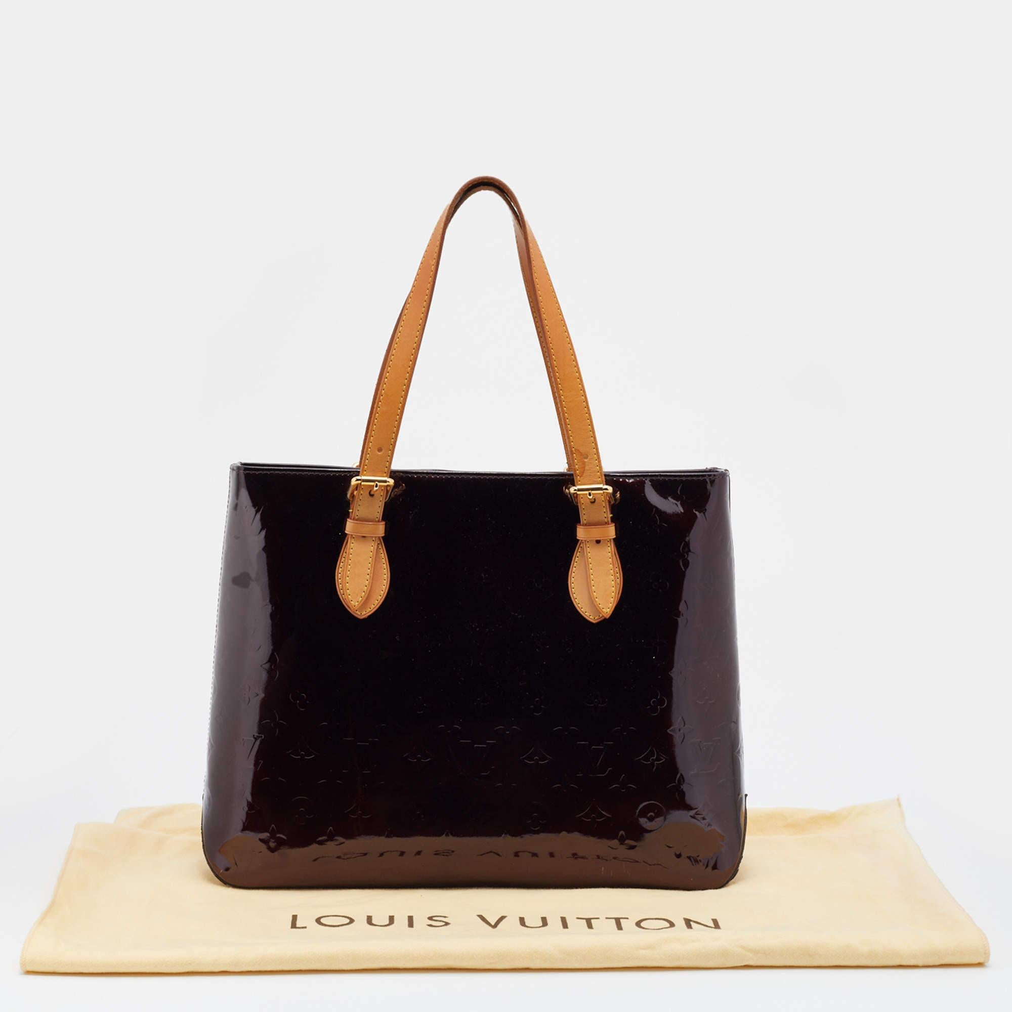Louis Vuitton Amarante Monogram Vernis Brentwood Bag 10