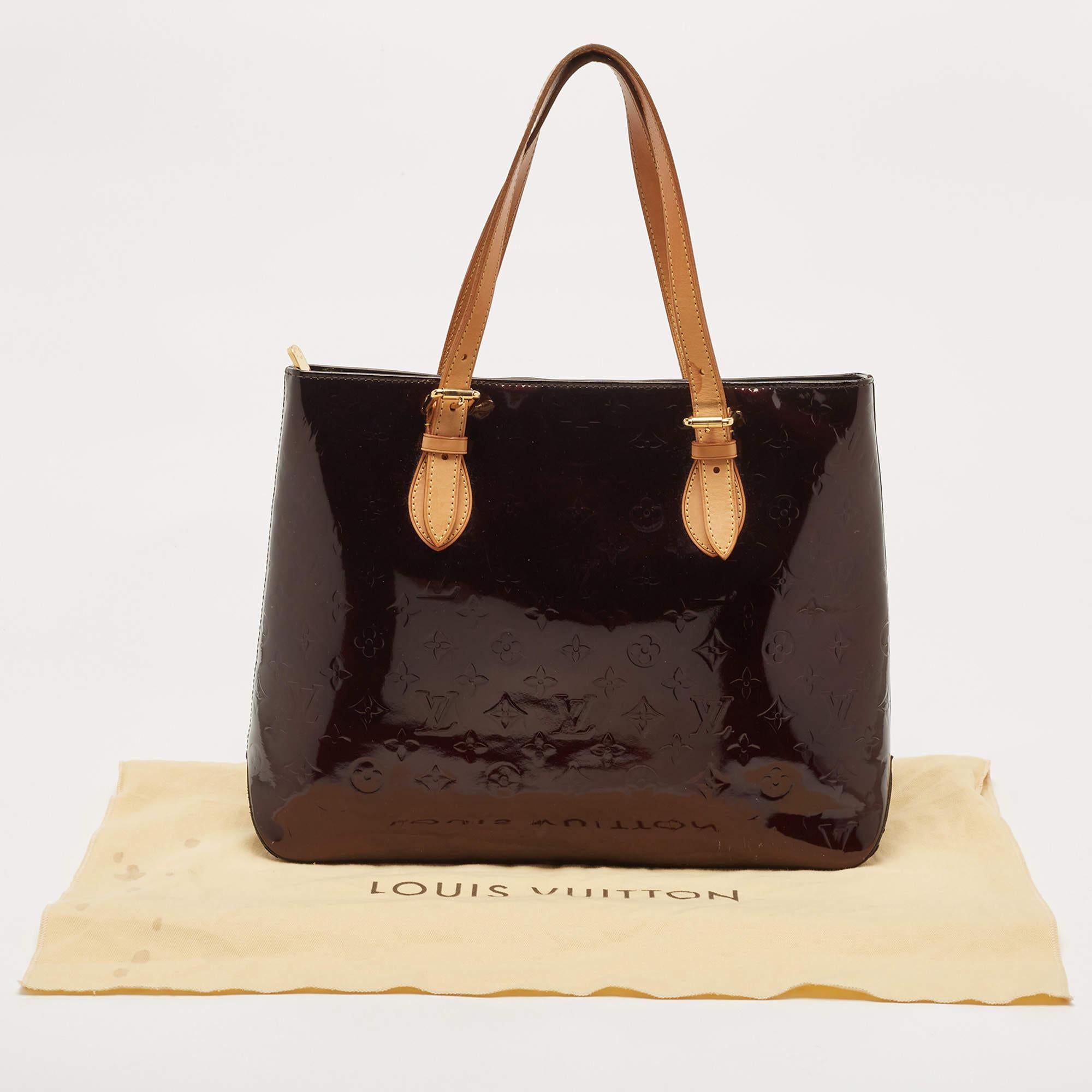 Louis Vuitton Amarante Monogram Vernis Brentwood Bag 14
