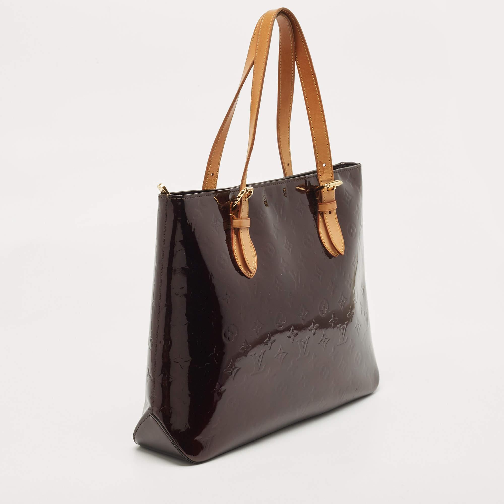 Women's Louis Vuitton Amarante Monogram Vernis Brentwood Bag