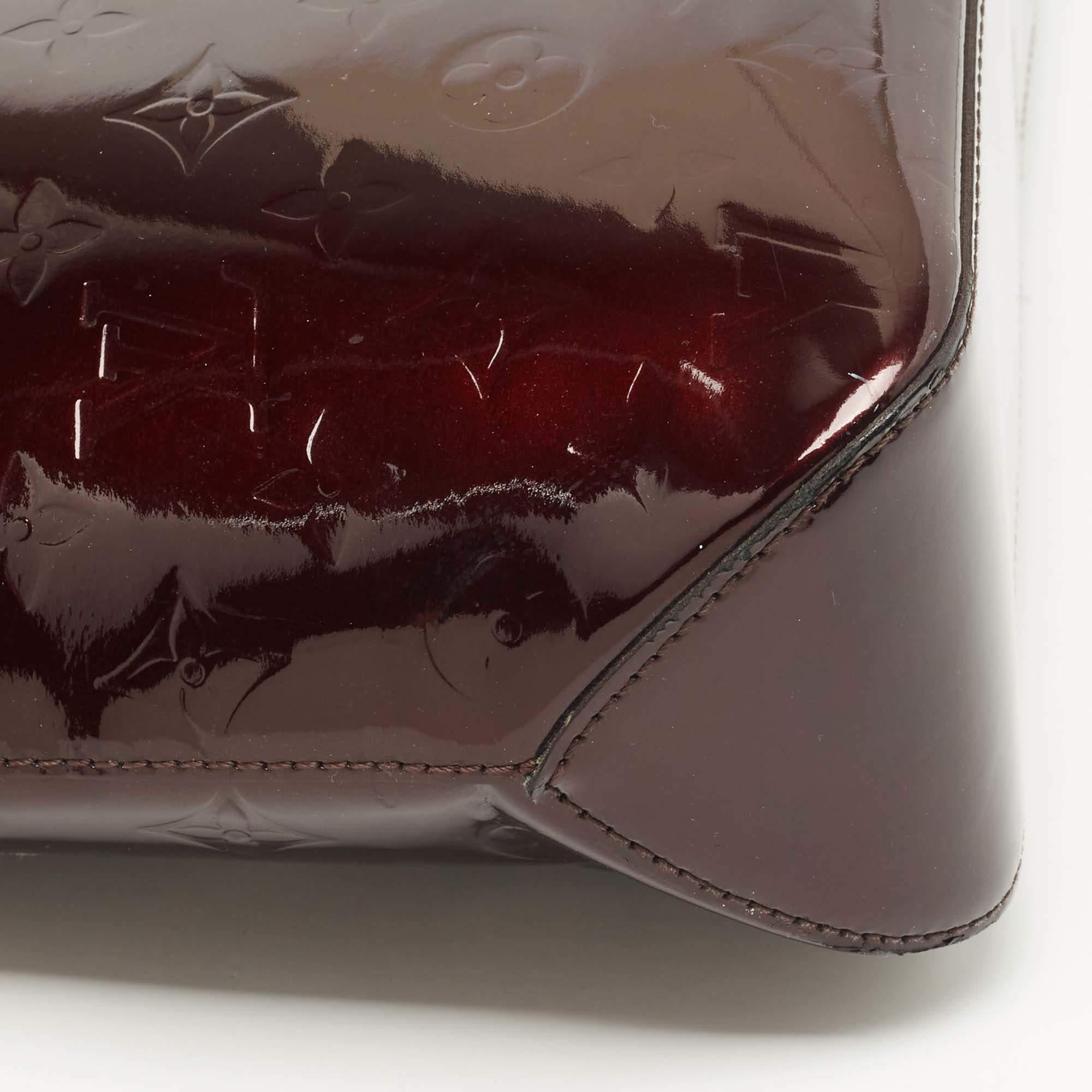 Louis Vuitton Amarante Monogram Vernis Brentwood Bag 3