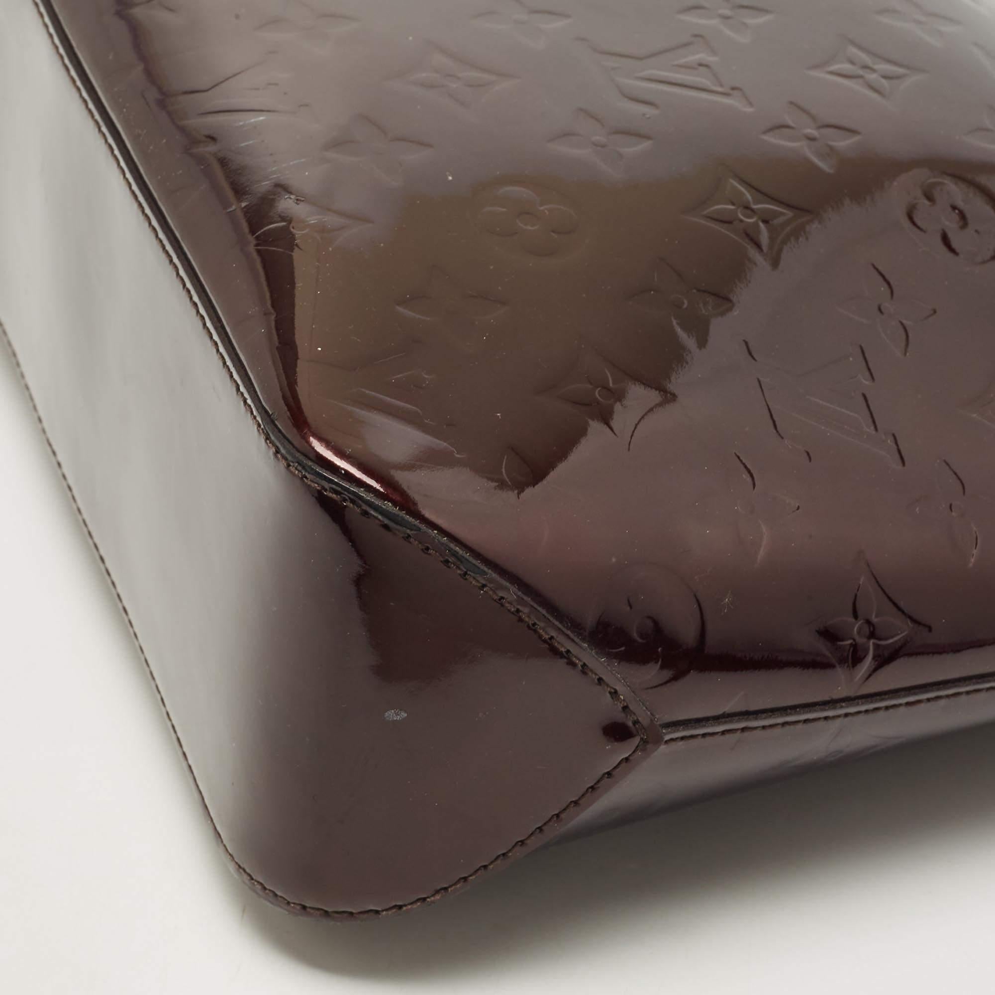 Louis Vuitton Amarante Monogram Vernis Brentwood Bag 4