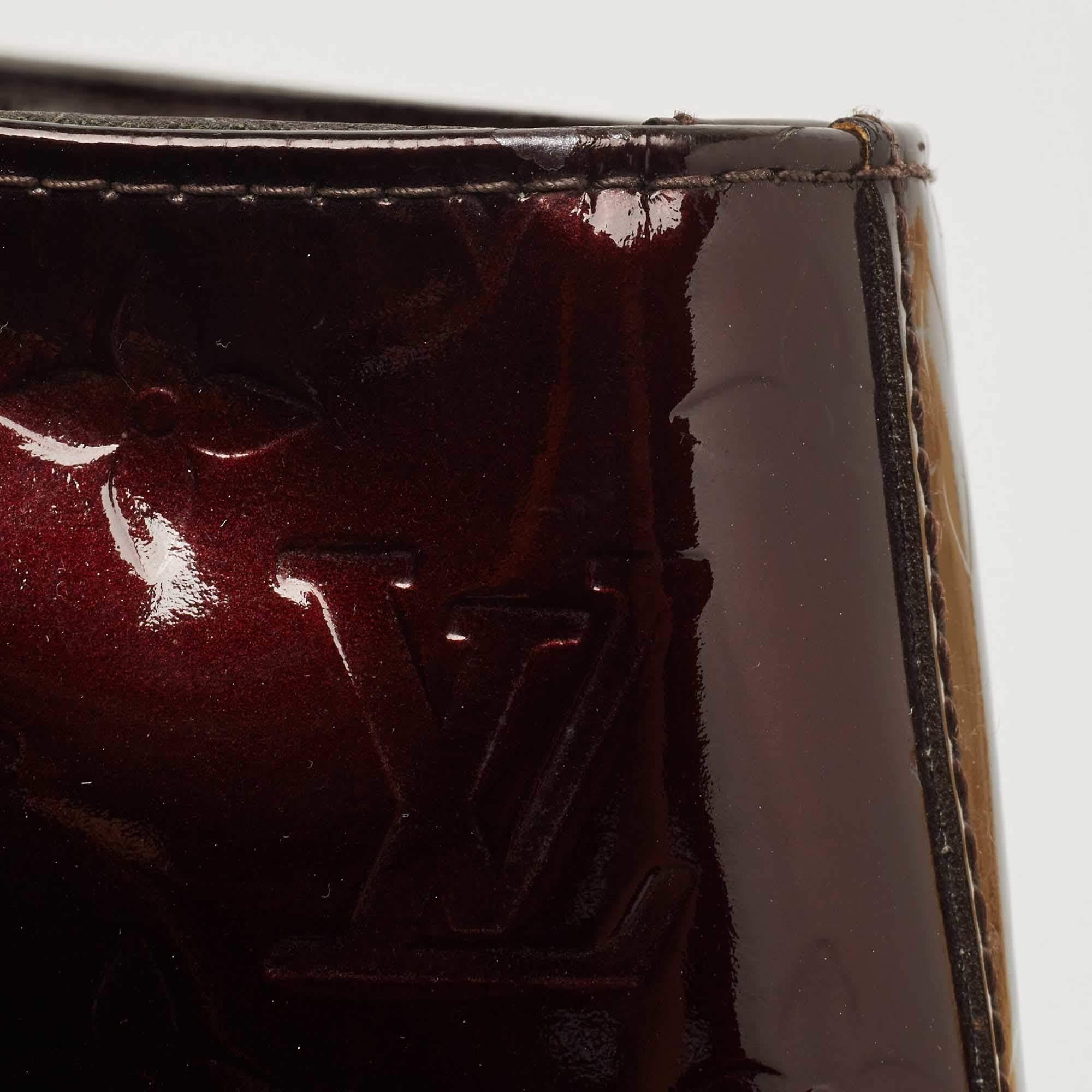 Louis Vuitton Amarante Monogram Vernis Brentwood Bag 5