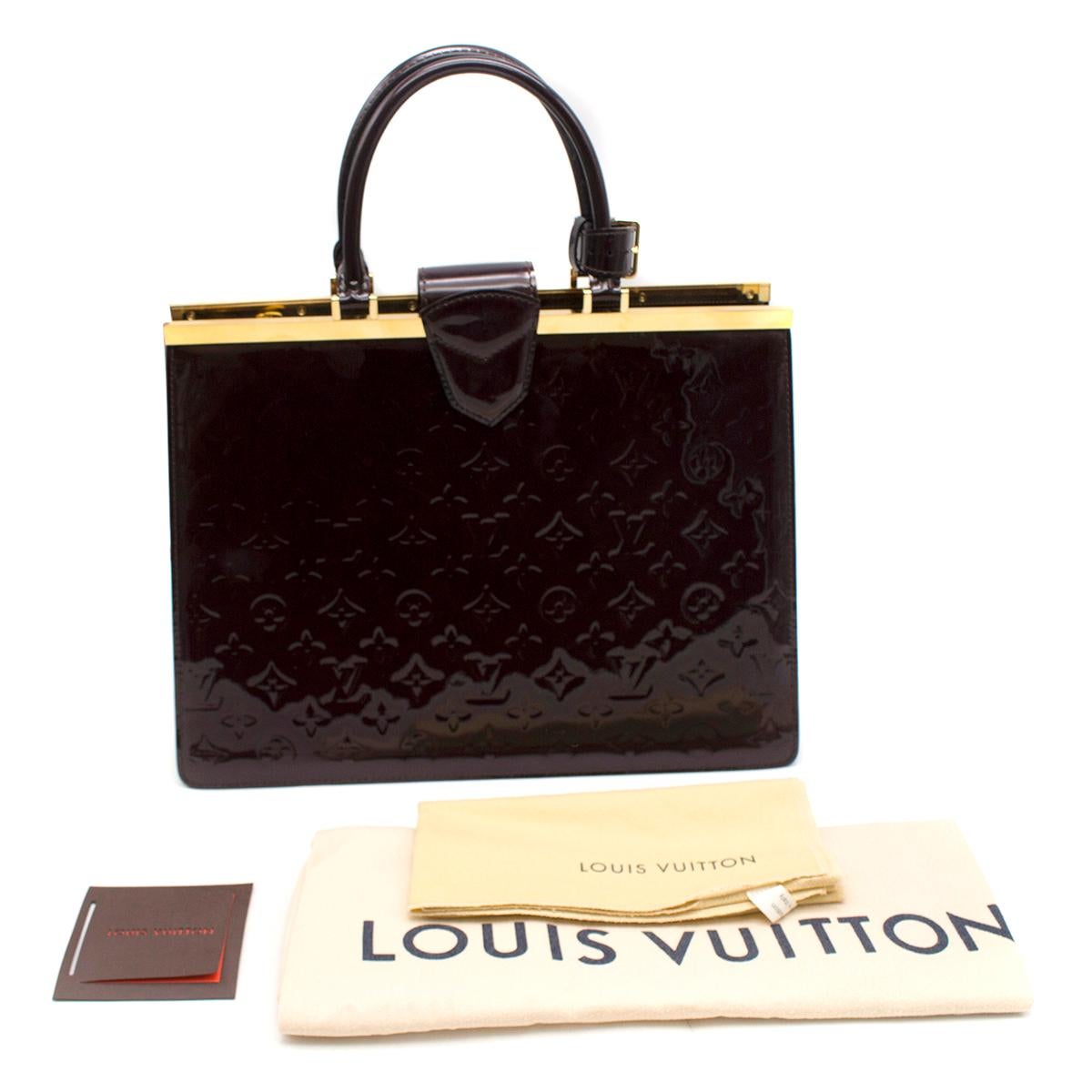 Louis Vuitton Amarante Monogram Vernis Deese GM Handbag 3
