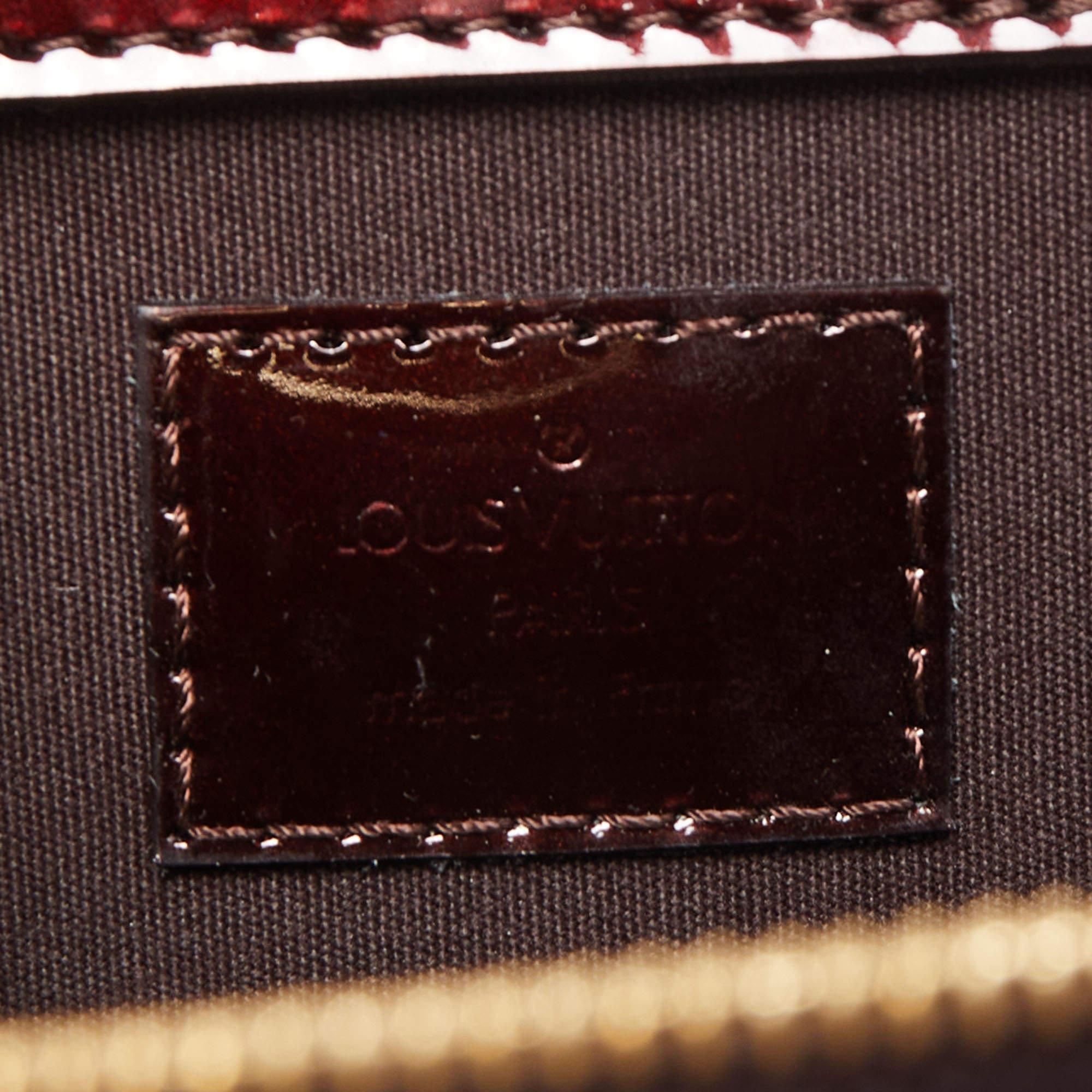 Louis Vuitton Amarante Monogram Vernis Deesse GM Bag 5