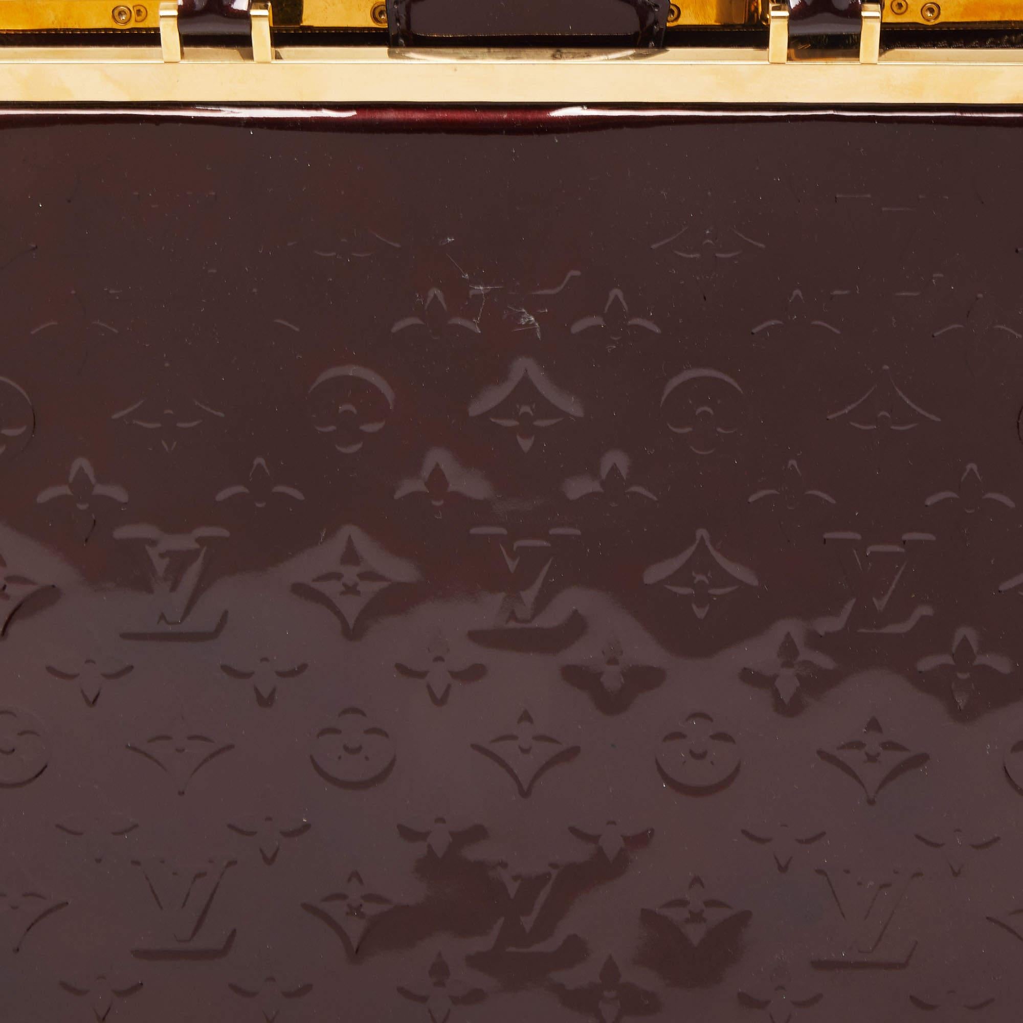 Louis Vuitton Amarante Monogram Vernis Deesse GM Bag 7