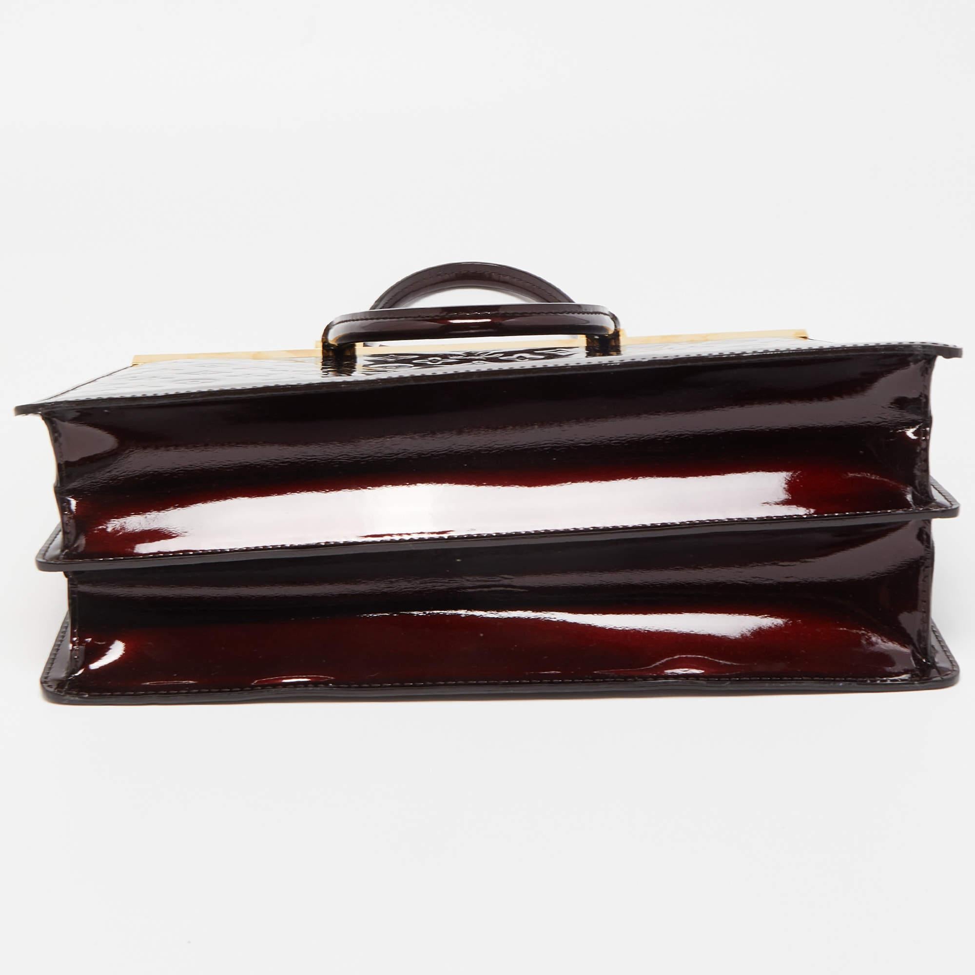 Louis Vuitton Amarante Monogram Vernis Deesse GM Bag 8
