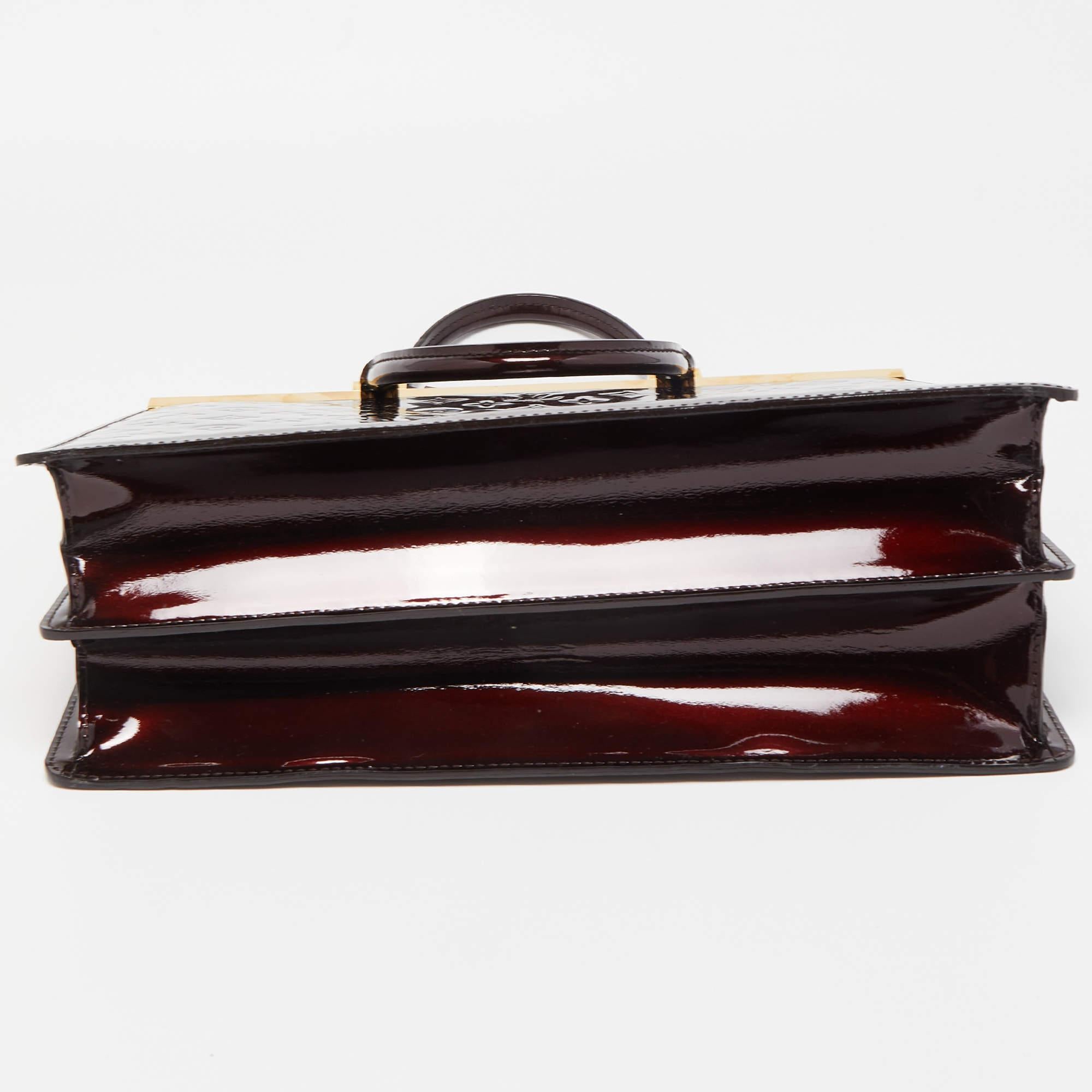 Louis Vuitton Amarante Monogram Vernis Deesse GM Bag For Sale 1