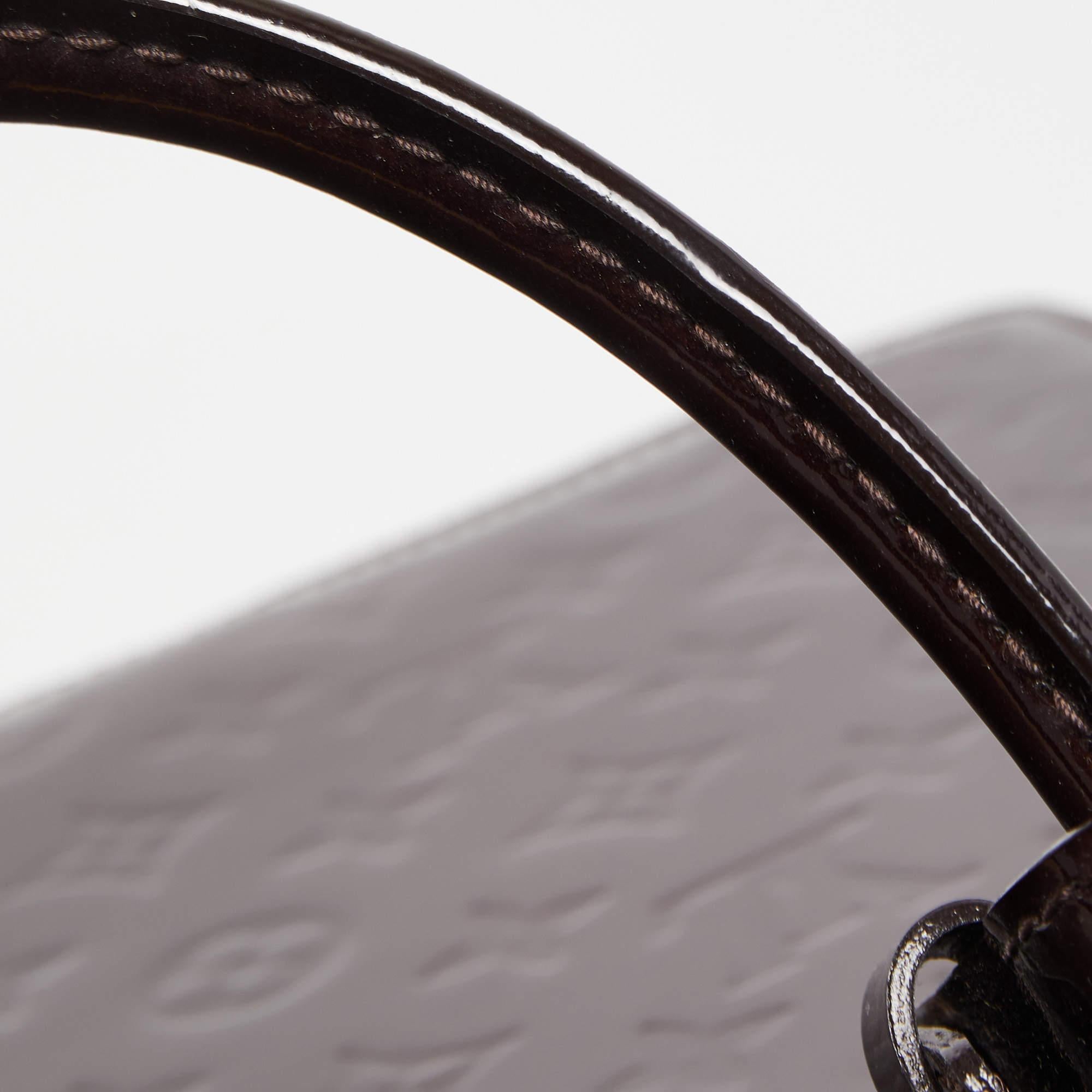 Louis Vuitton Amarante Monogram Vernis Deesse GM Bag For Sale 3