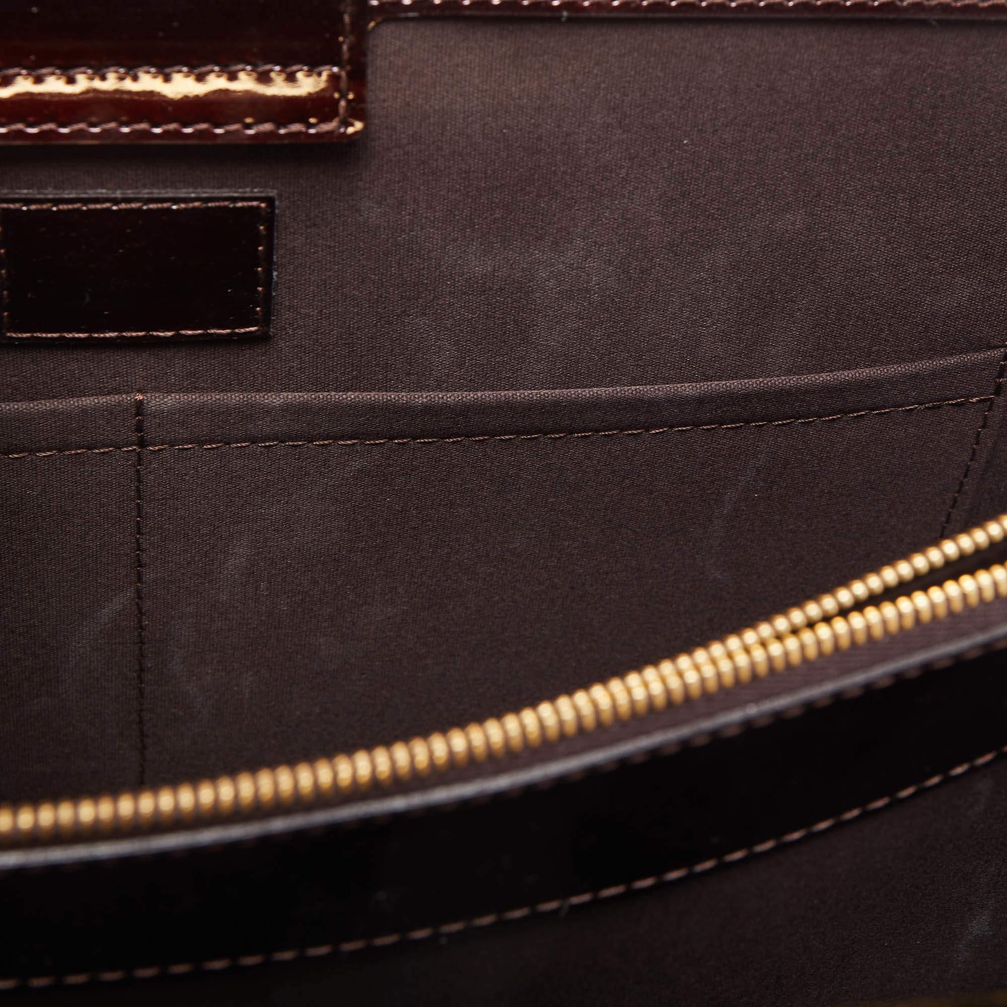 Louis Vuitton Amarante Monogram Vernis Deesse GM Bag For Sale 5
