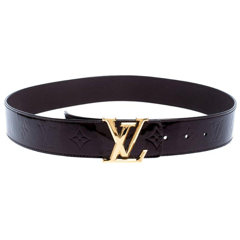 Louis Vuitton Black/Brown Leather Reversible Initiales Belt 90CM Louis  Vuitton