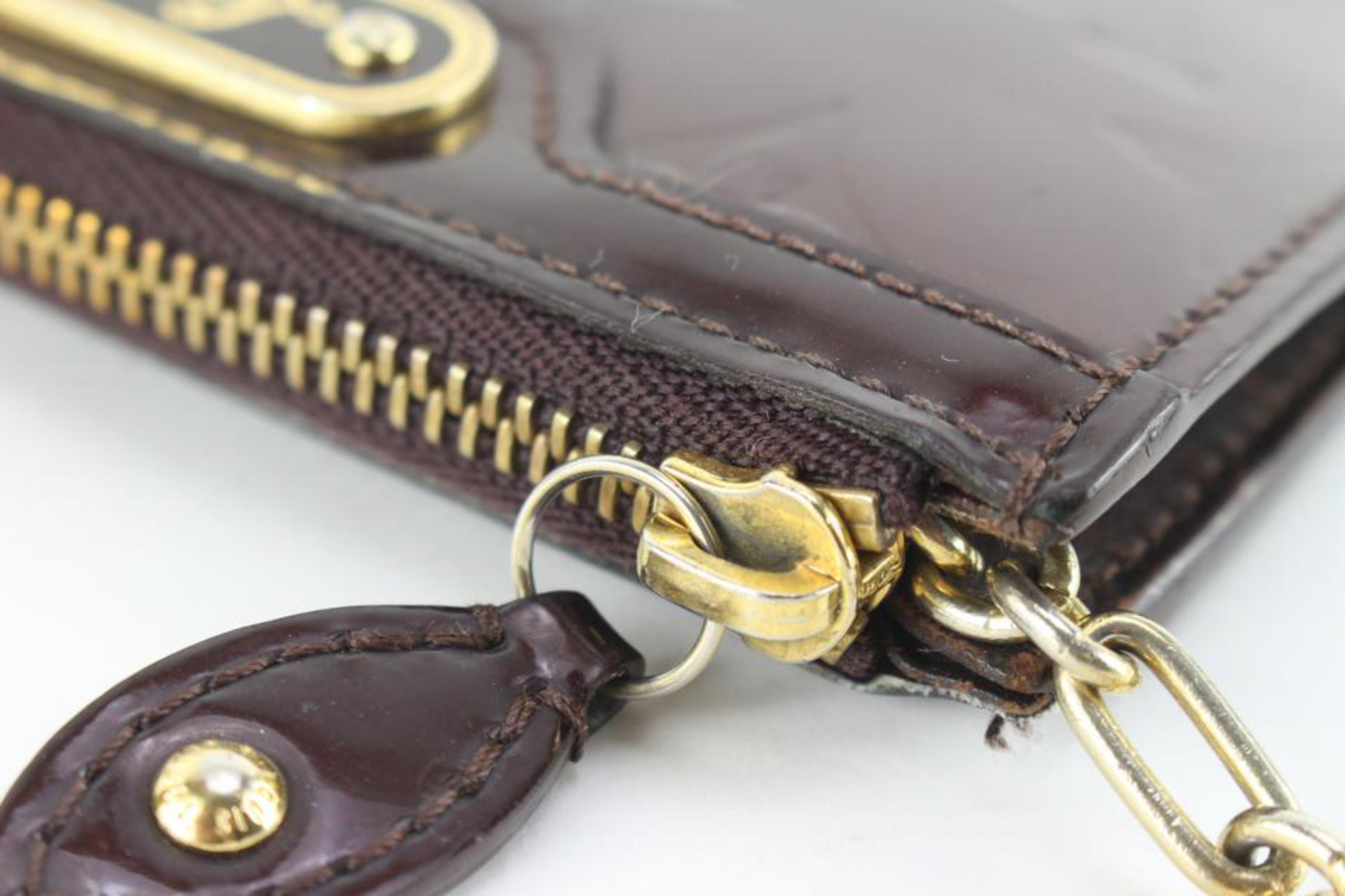 Noir Louis Vuitton Amarante Monogram Vernis Pochette Cles 66lk825s Porte-clés NM en vente