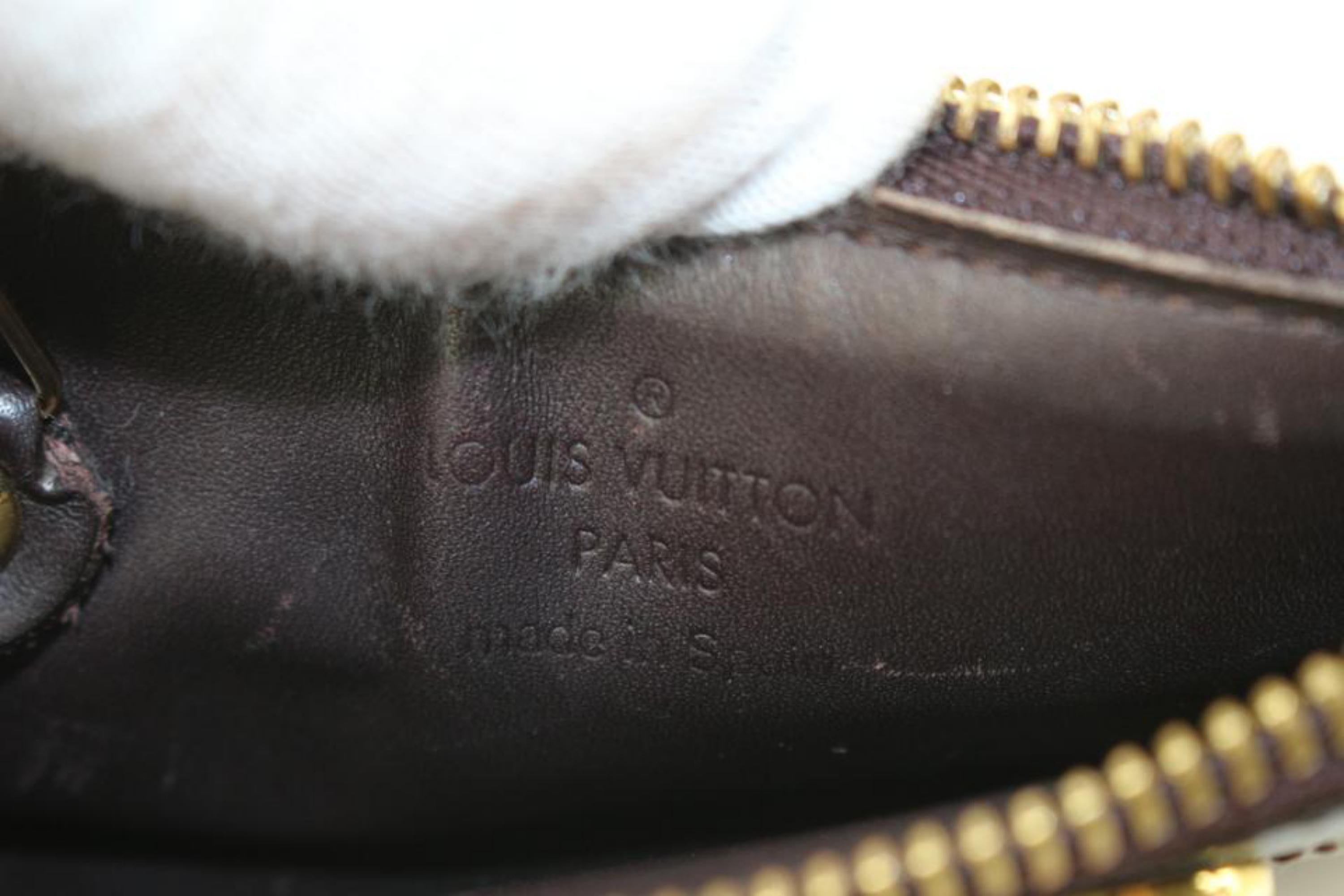 Louis Vuitton Louis Vuitton Amarante Monogramm Vernis Schlüsselbeutel NM Pochette Knöpfe 66lk825s im Angebot 1