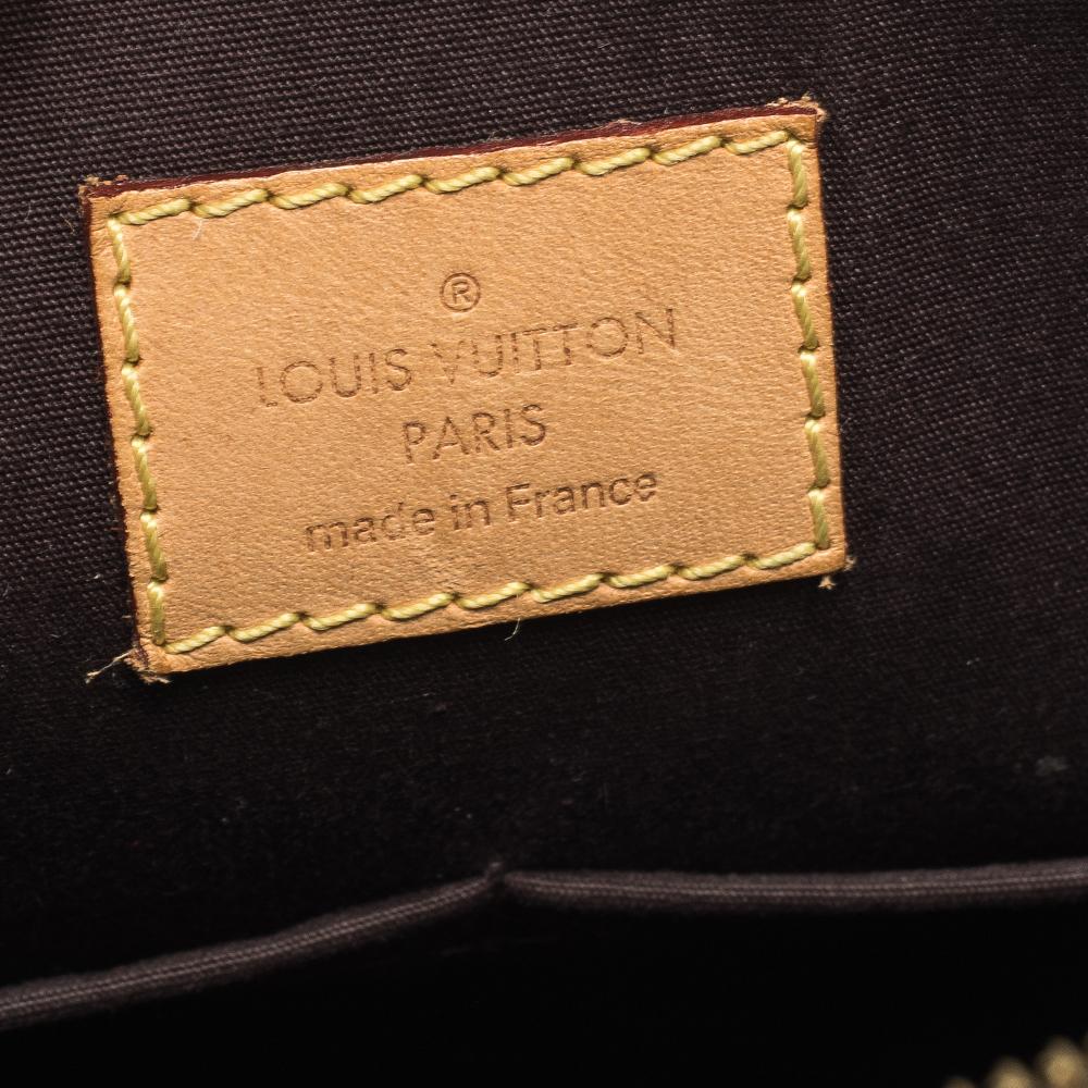 Louis Vuitton Amarante Monogram Vernis Leather Alma PM Bag 4