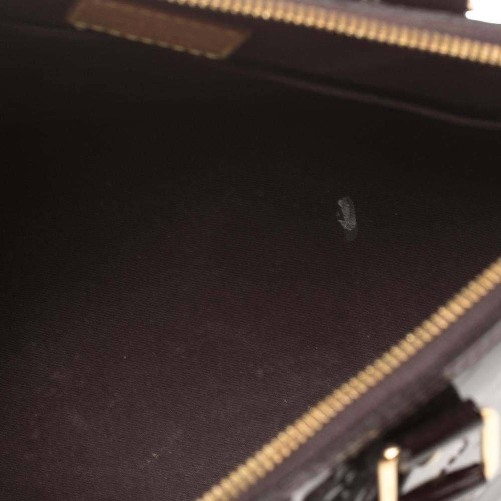 Louis Vuitton Amarante Monogram Vernis Leather Alma PM Bag 5
