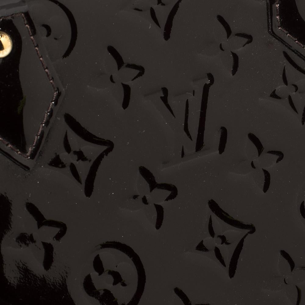 Louis Vuitton Amarante Monogram Vernis Leather Alma PM Bag 6