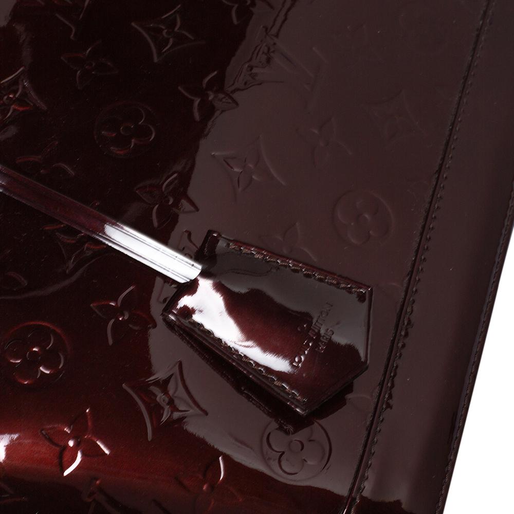 Louis Vuitton Amarante Monogram Vernis Leather Alma PM Bag 2