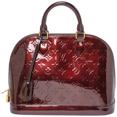 Louis Vuitton Amarante Monogram Vernis Leather Alma PM Bag