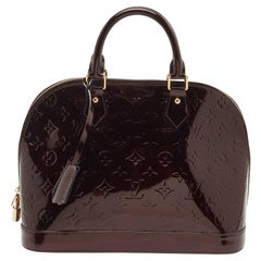 Louis Vuitton Amarante Monogram Vernis Leather Alma PM Bag