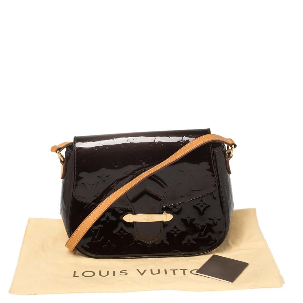 Louis Vuitton Amarante Monogram Vernis Leather Bellflower GM Bag 7