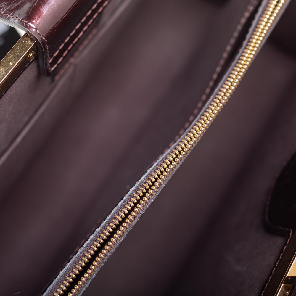 Louis Vuitton Amarante Monogram Vernis Leather Deesse GM Bag 5