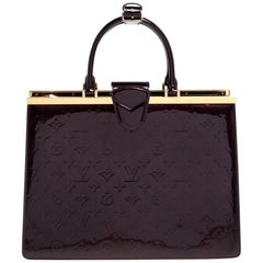 Louis Vuitton Amarante Monogram Vernis Leather Deesse GM Bag