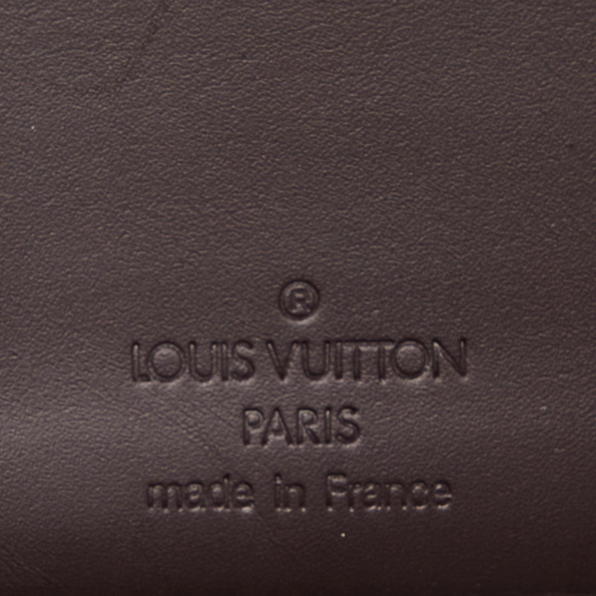 Louis Vuitton Amarante Monogram Vernis Leather French Wallet For Sale 1