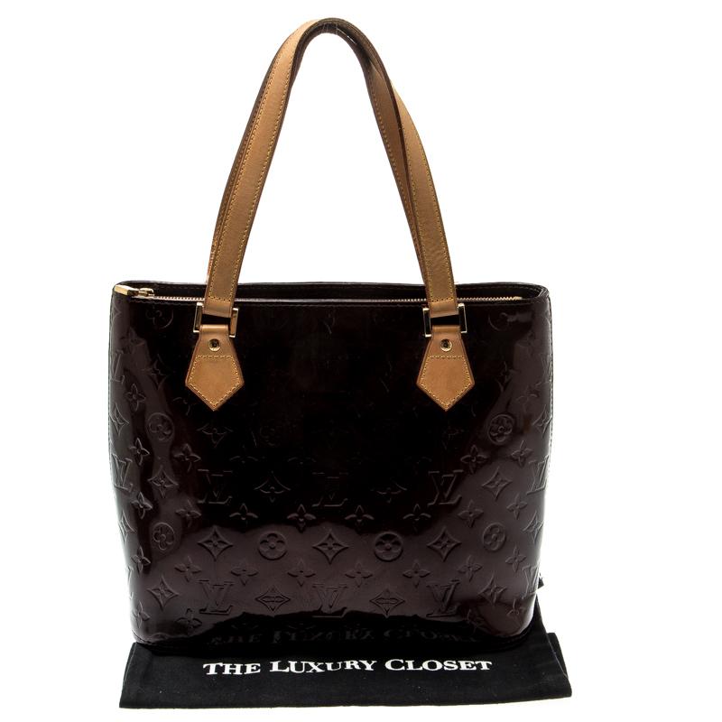 Louis Vuitton Amarante Monogram Vernis Leather Houston Bag 7