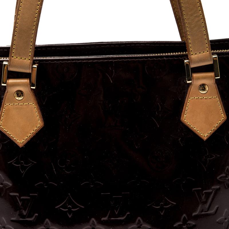 Women's Louis Vuitton Amarante Monogram Vernis Leather Houston Bag